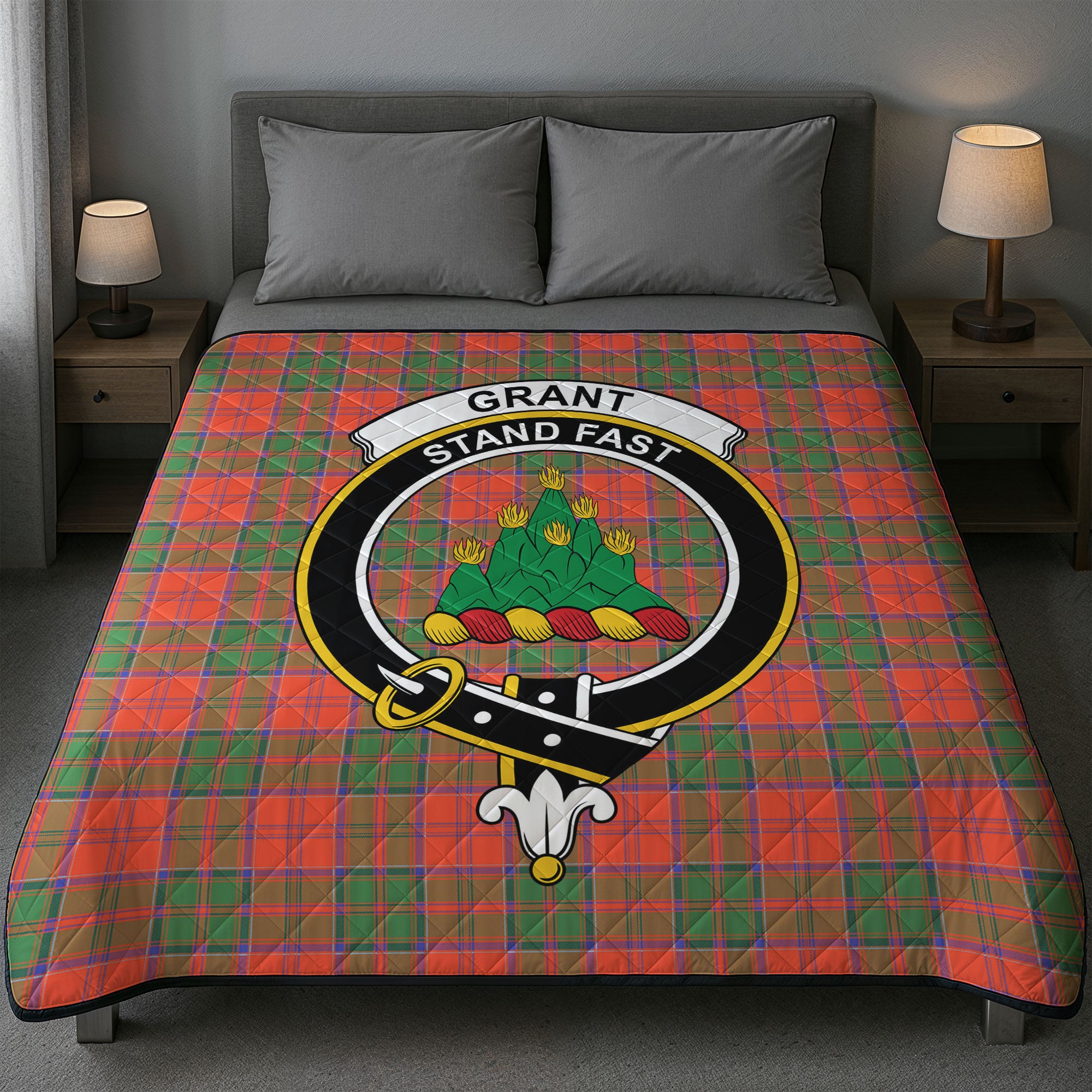 Grant Ancient Tartan Crest Quilt