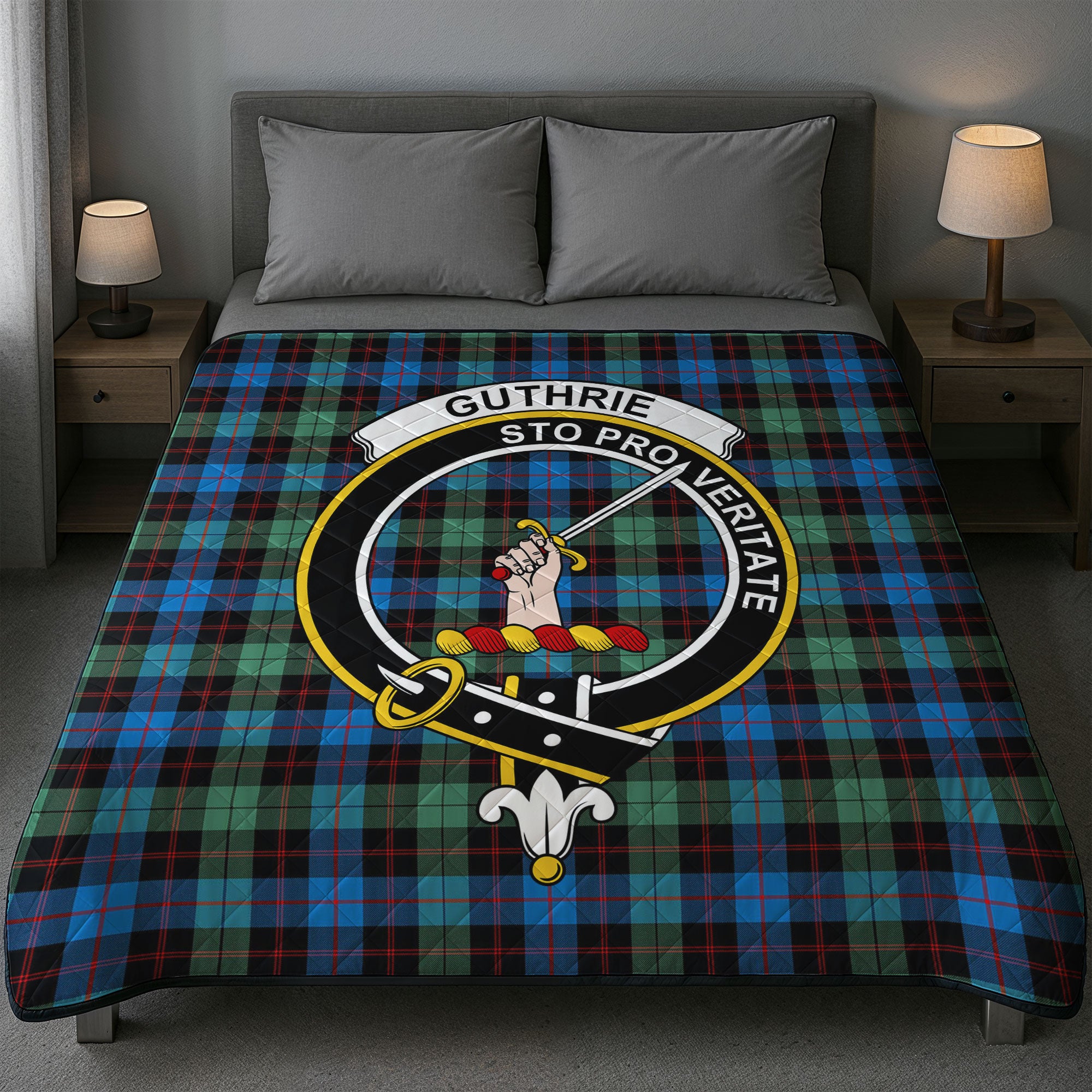 Guthrie Ancient Tartan Crest Quilt