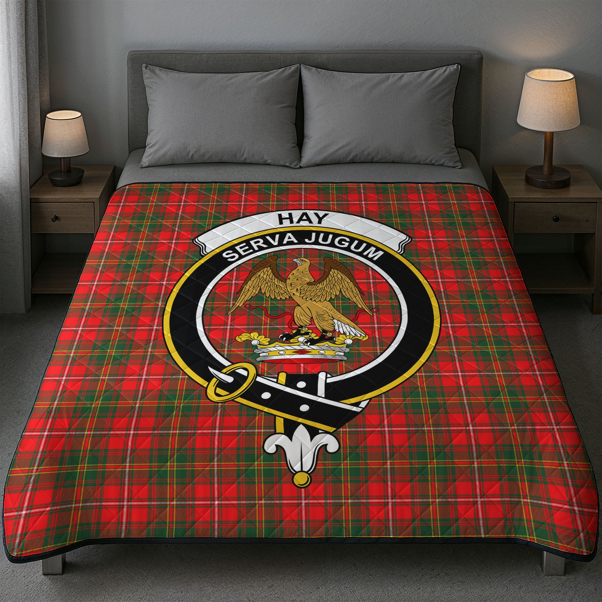 Hay Modern Tartan Crest Quilt