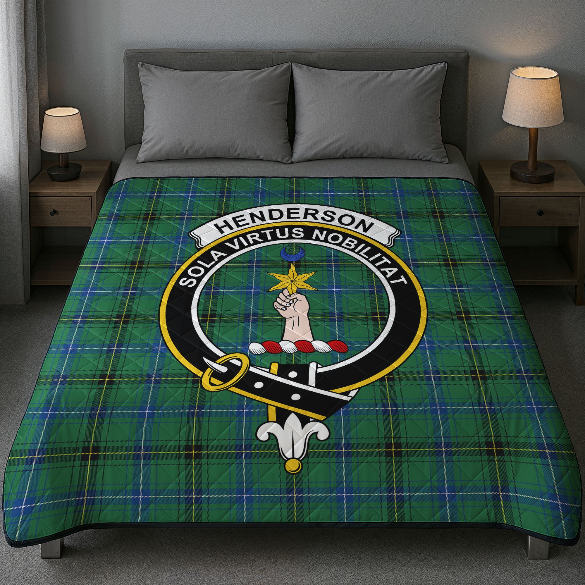 Henderson Ancient Tartan Crest Quilt