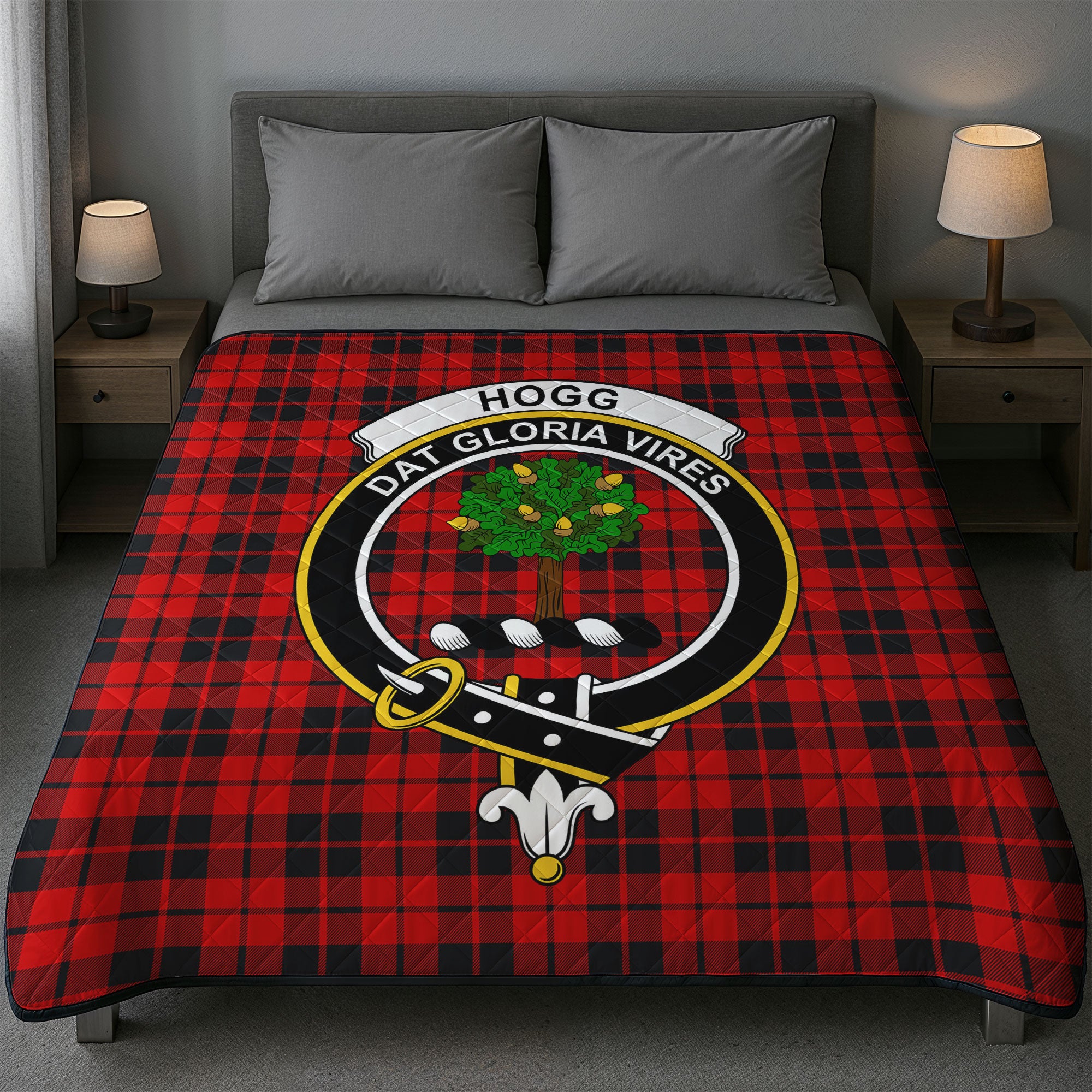 Hogg Tartan Crest Quilt