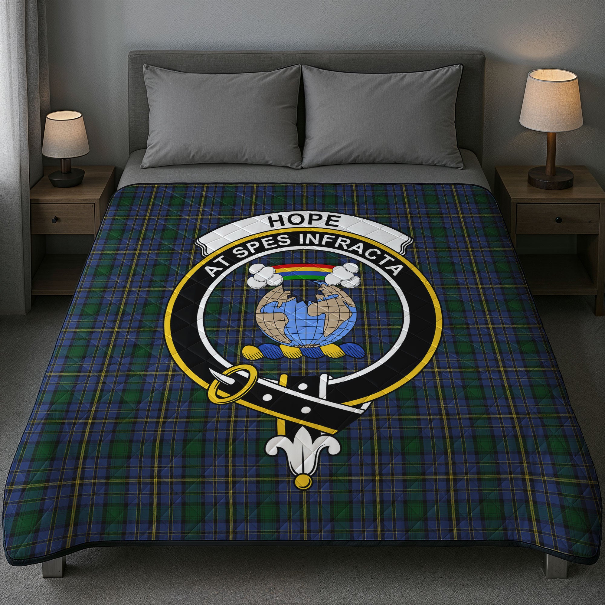Hope Tartan Crest Quilt