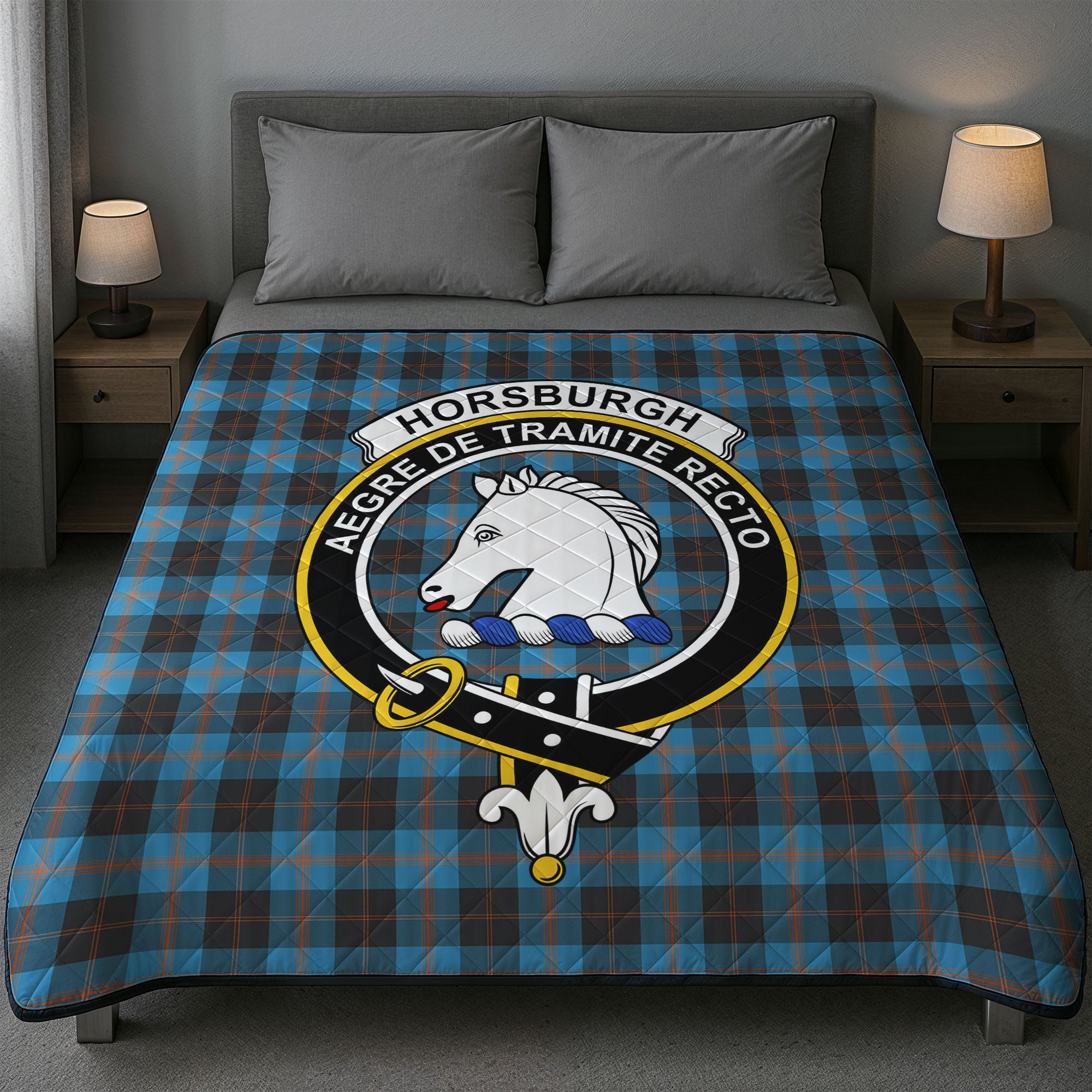 Horsburgh Tartan Crest Quilt