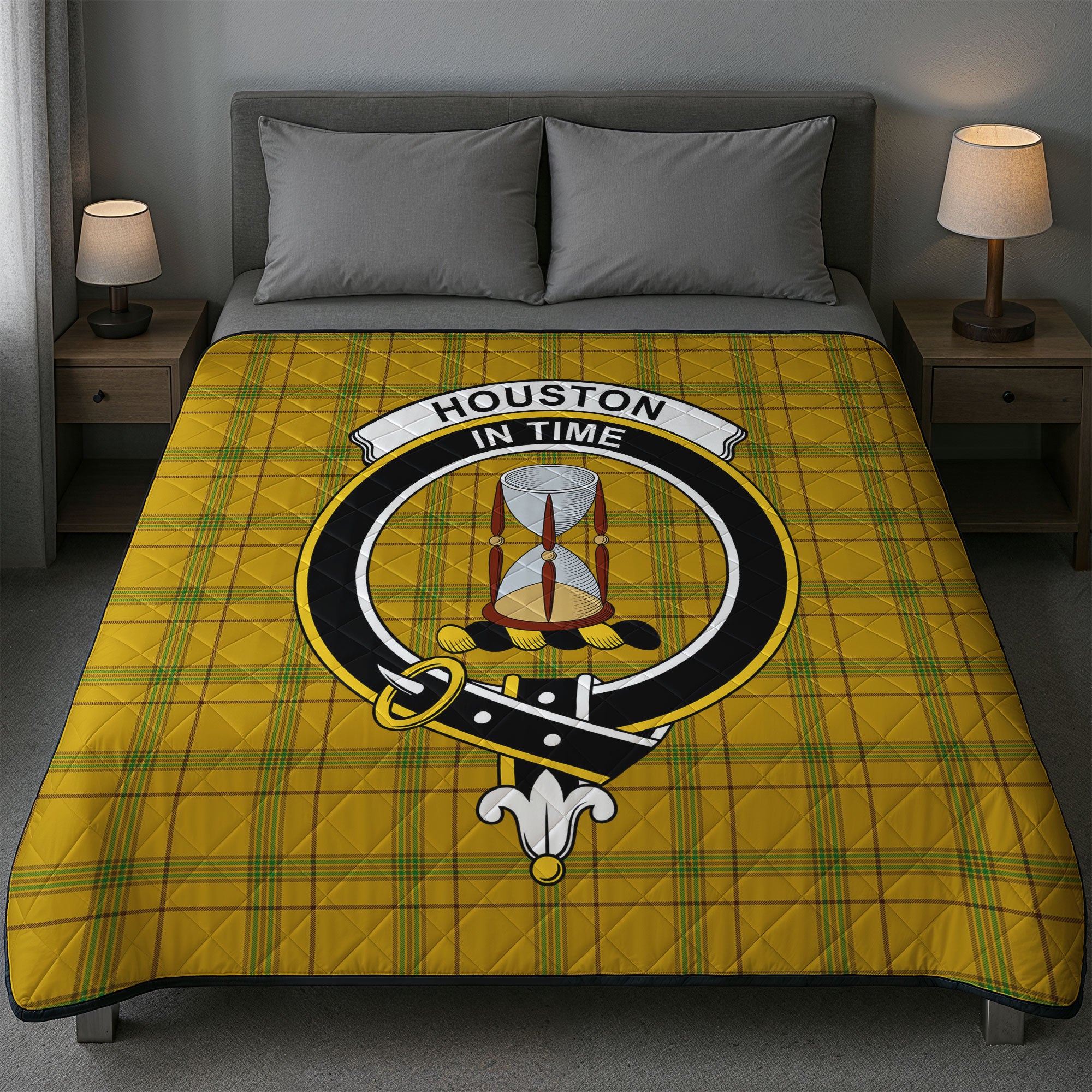 Houston Tartan Crest Quilt