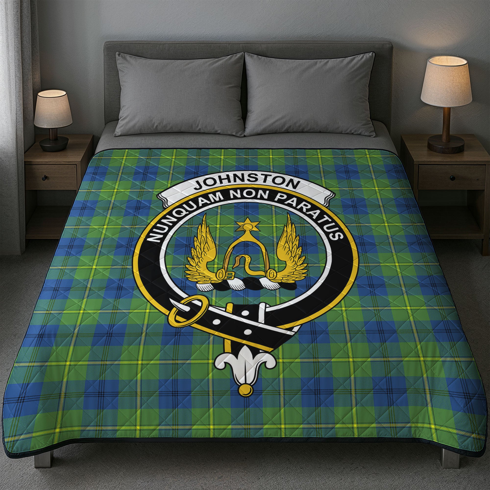 Johnston Ancient Tartan Crest Quilt