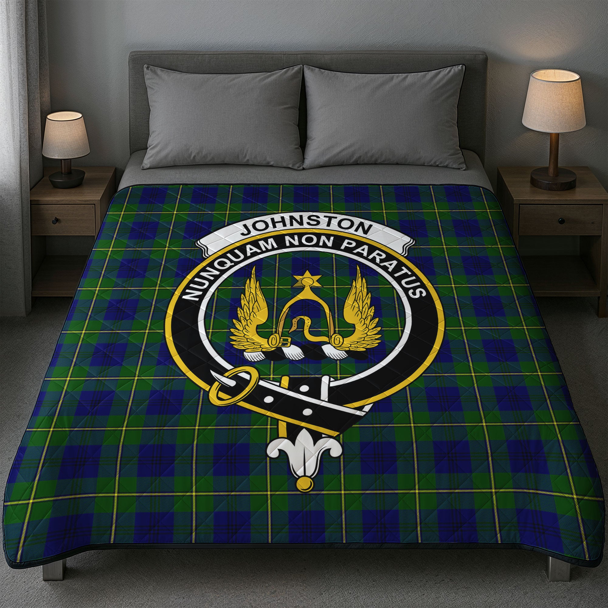 Johnston Modern Tartan Crest Quilt