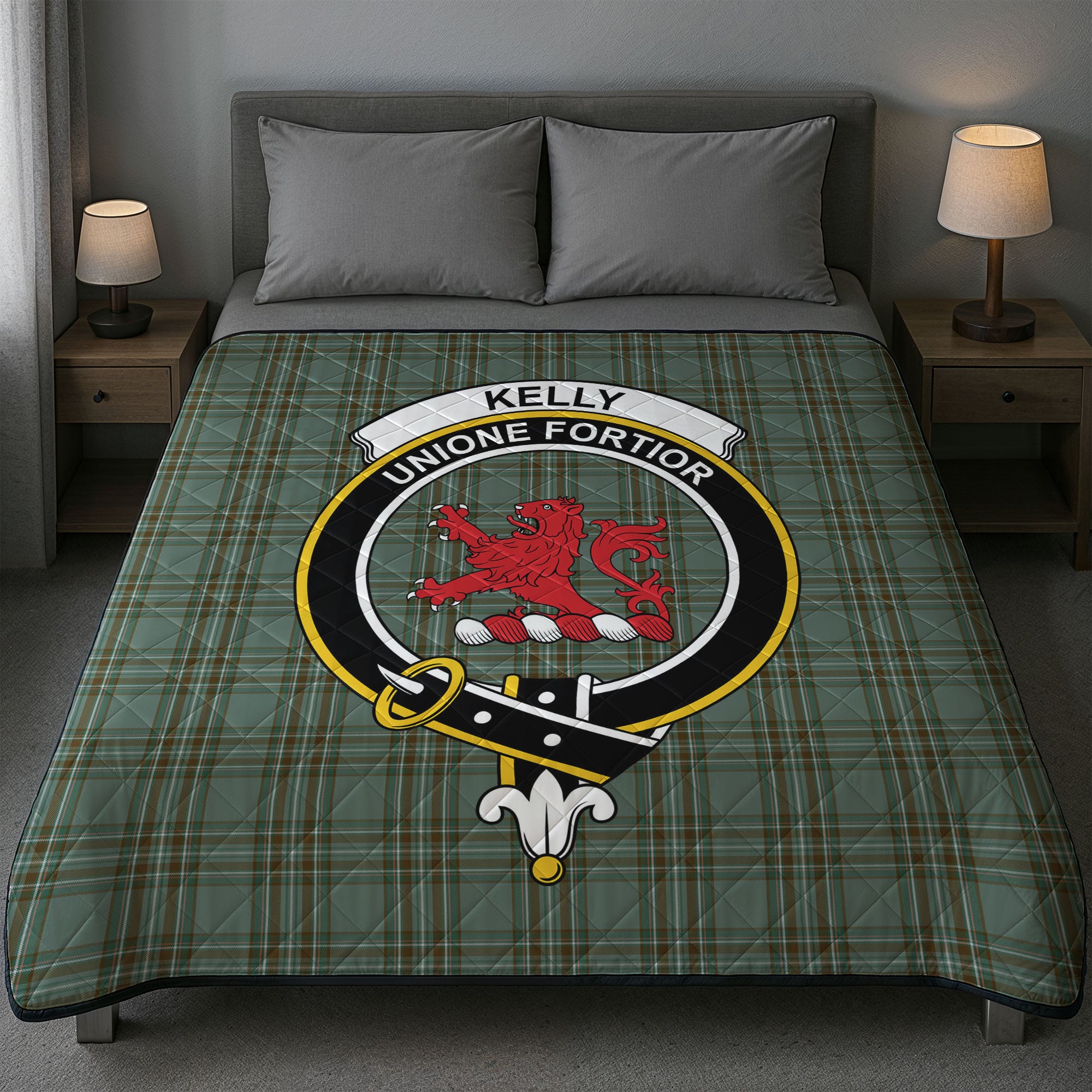 Kelly Dress Tartan Crest Quilt
