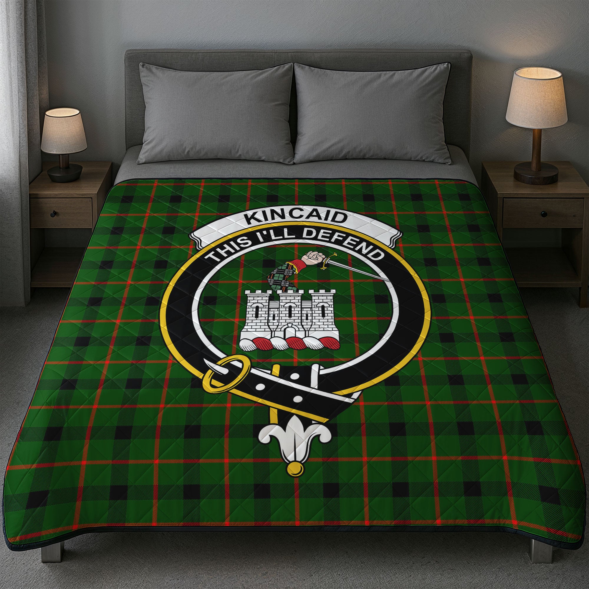 Kincaid Tartan Crest Quilt