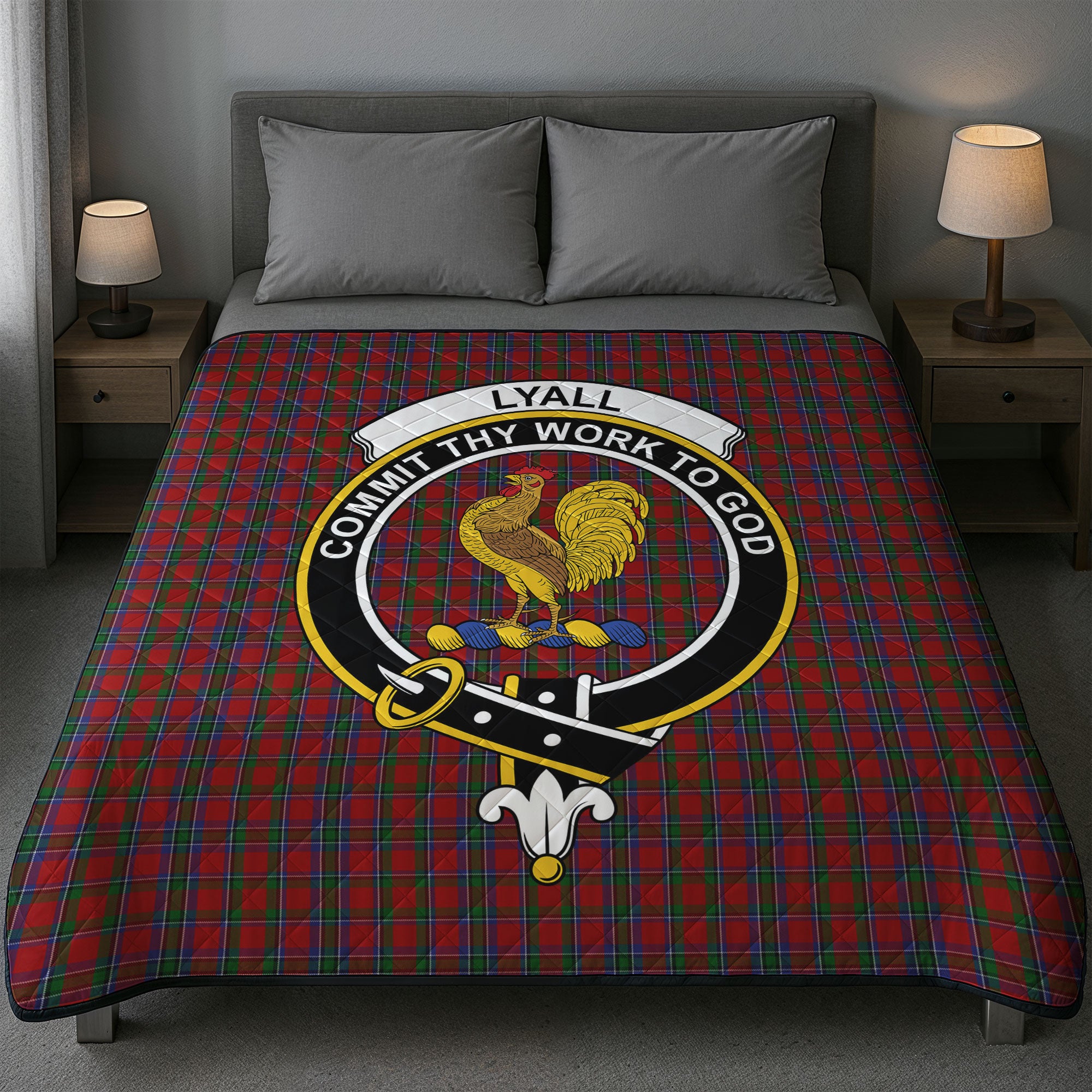 Lyle Tartan Crest Quilt
