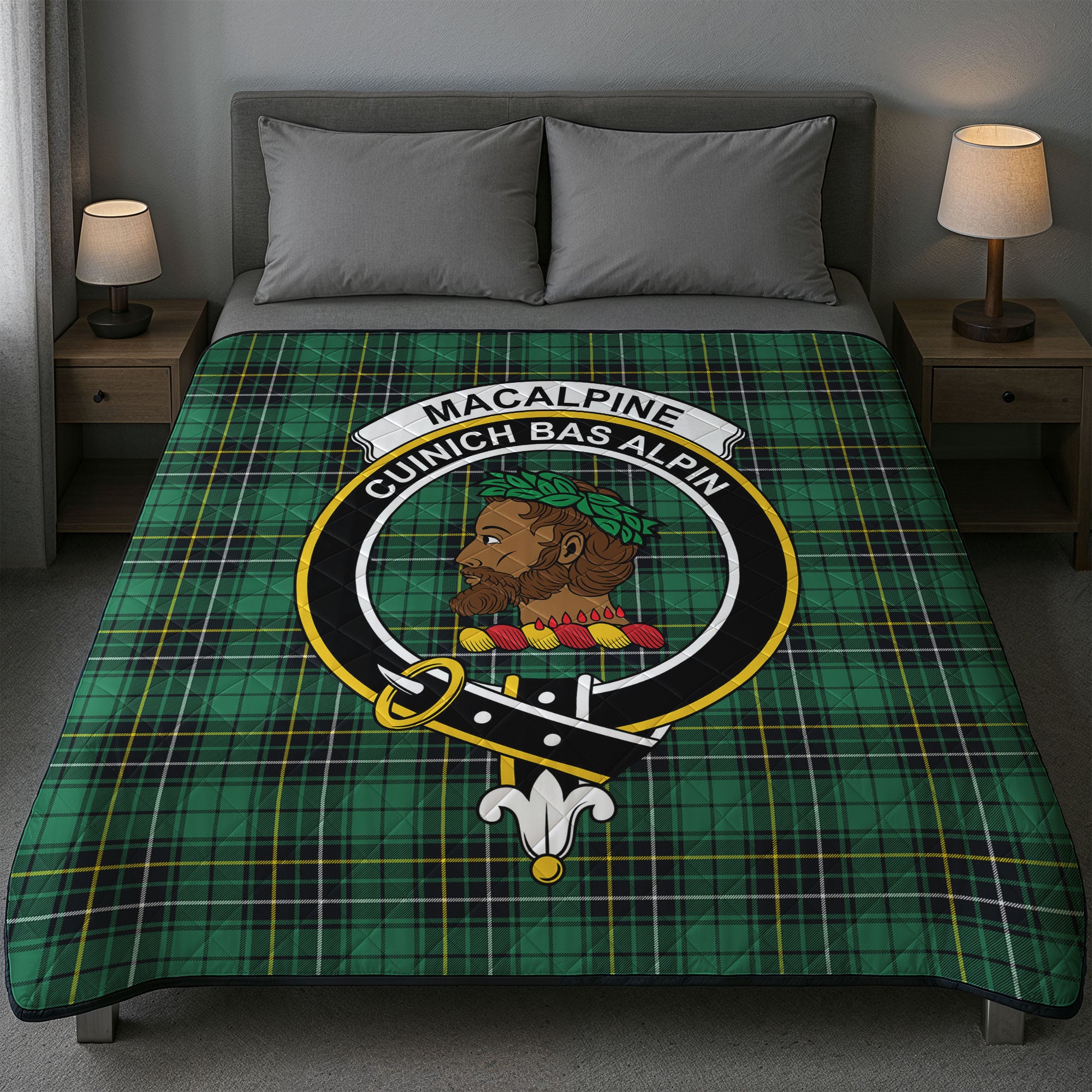 MacAlpine Ancient Tartan Crest Quilt