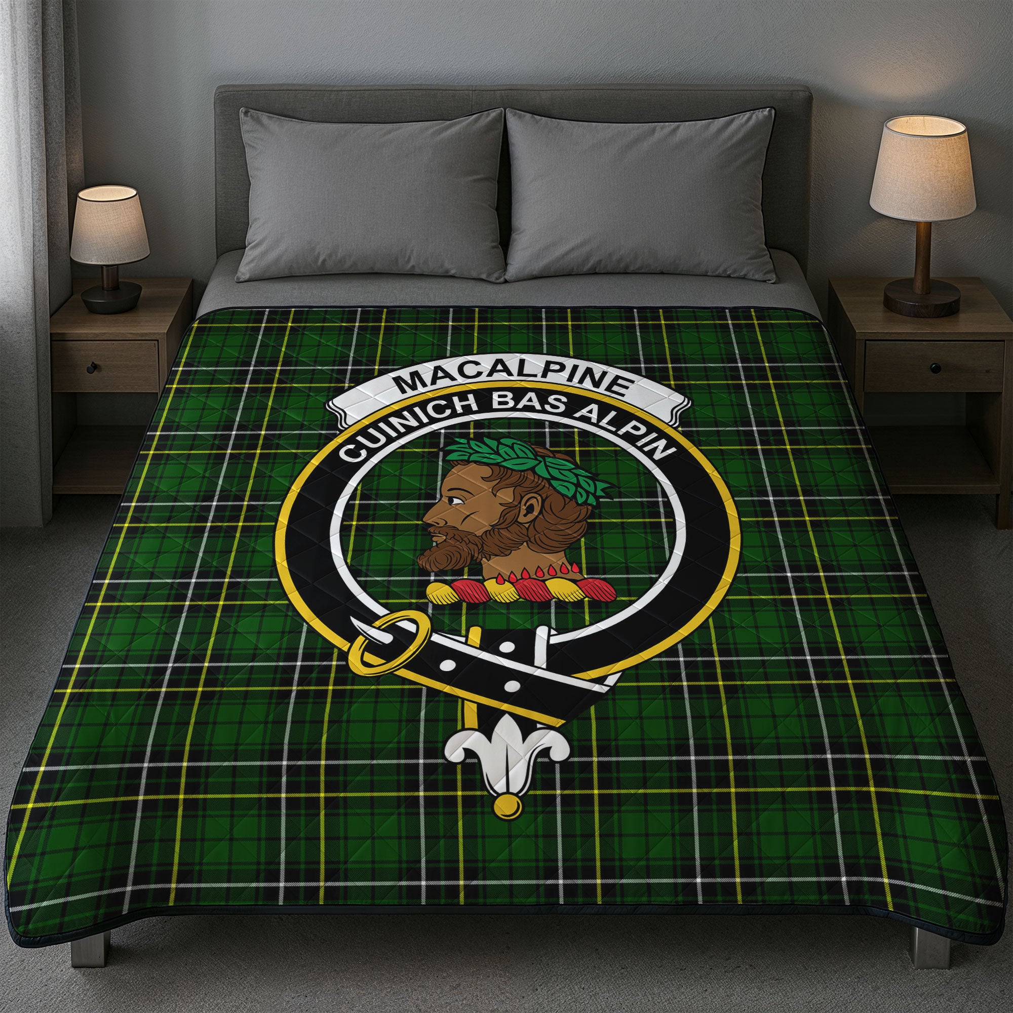 MacAlpine Modern Tartan Crest Quilt