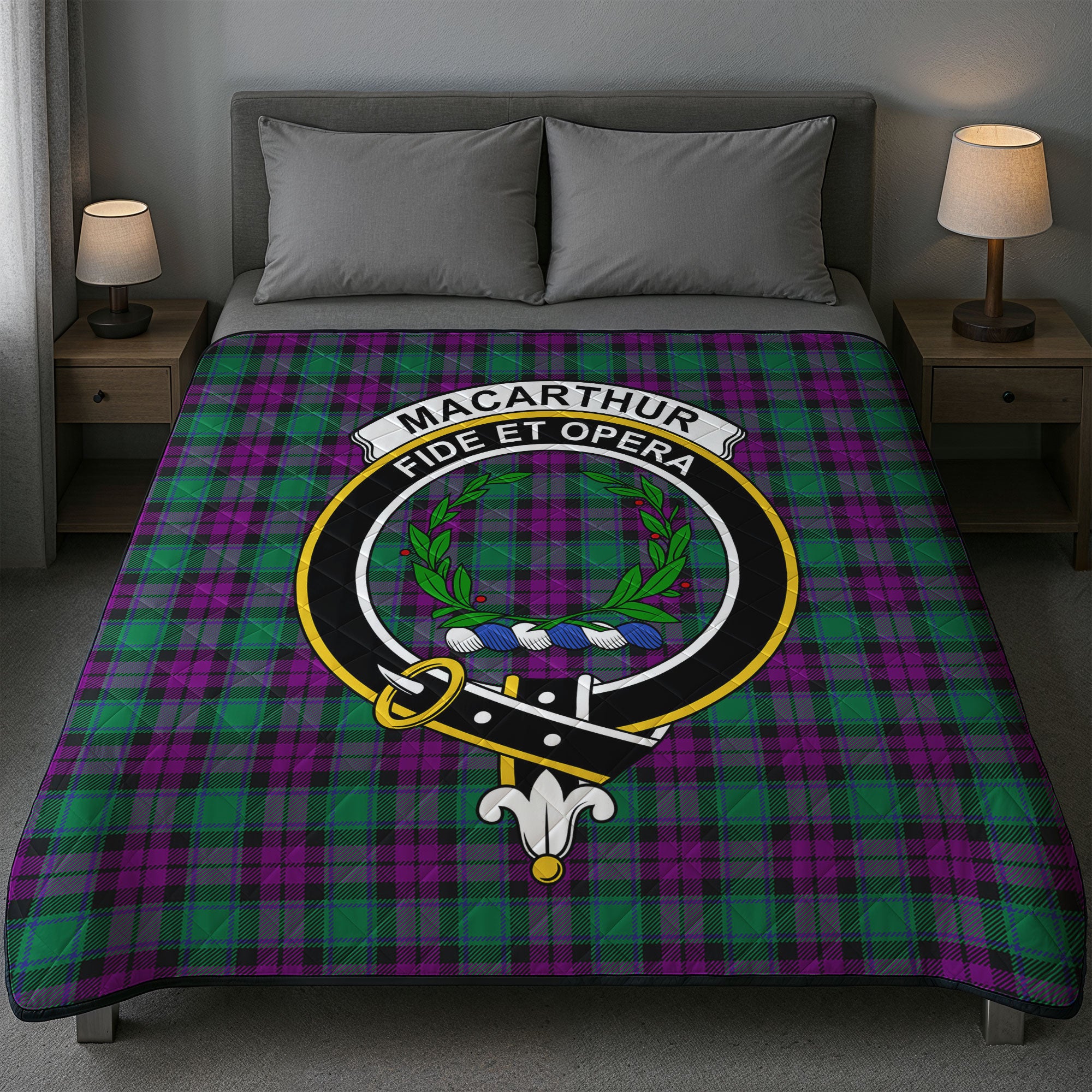 MacArthur - Milton Tartan Crest Quilt