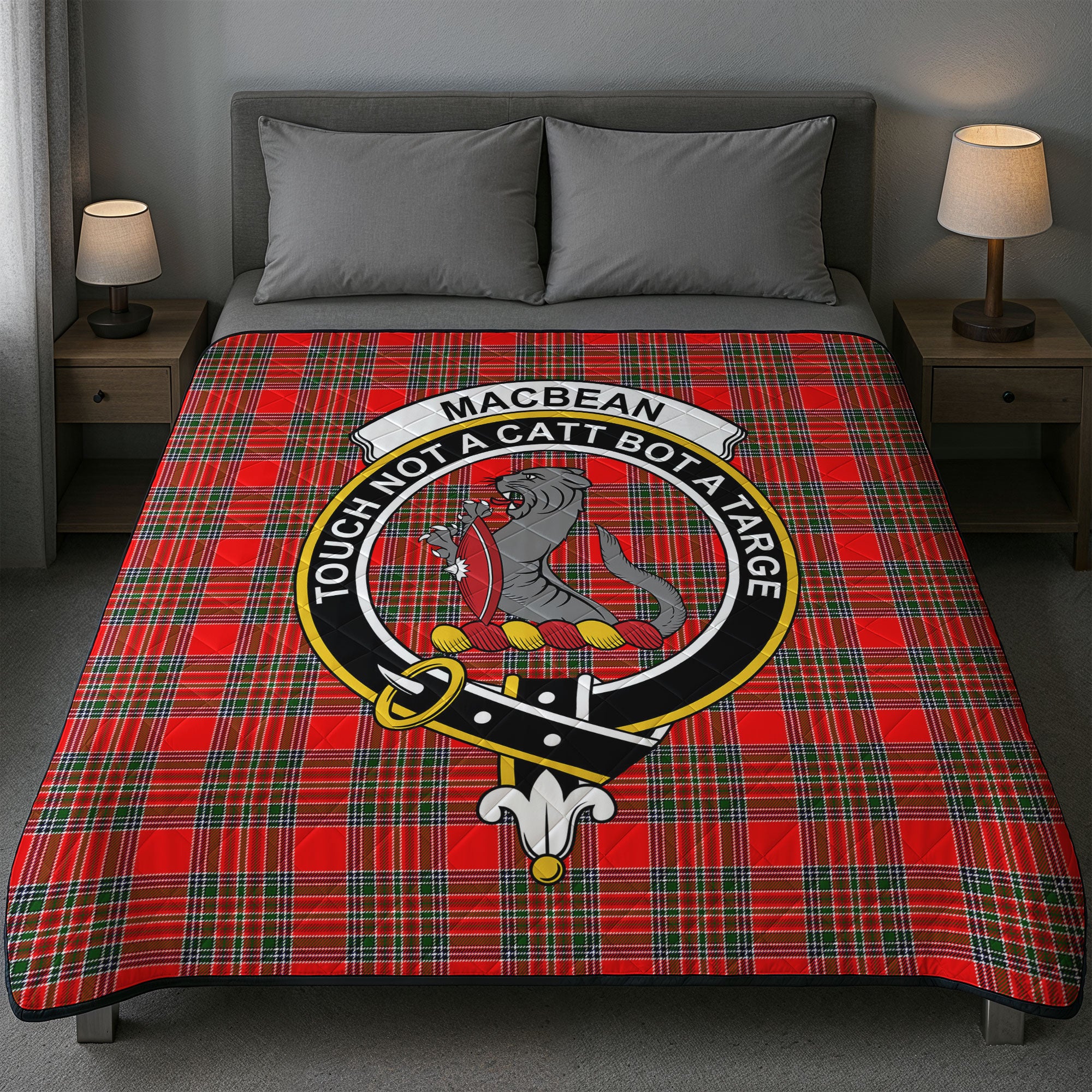 MacBean Tartan Crest Quilt