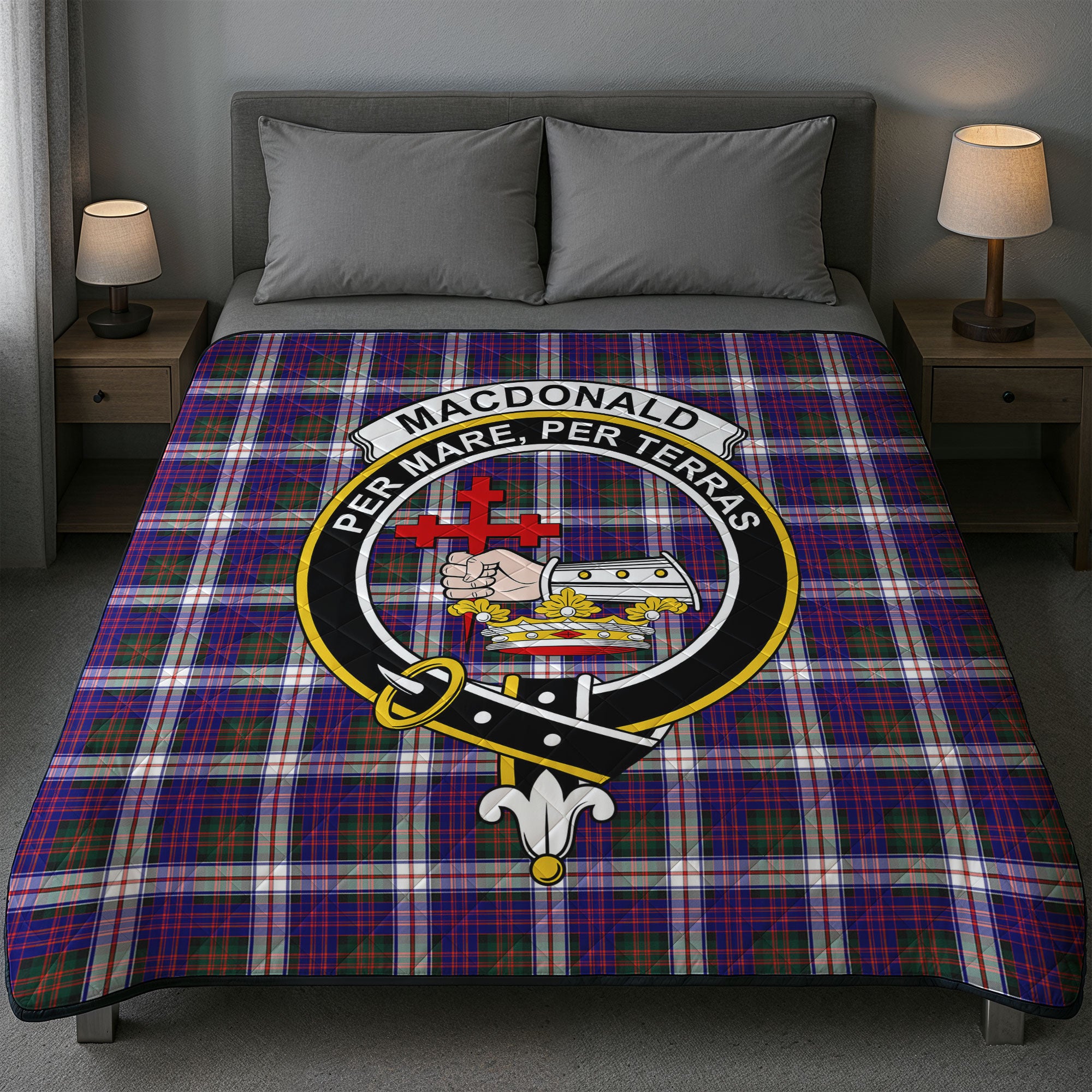 MacDonald Dress Modern Tartan Crest Quilt