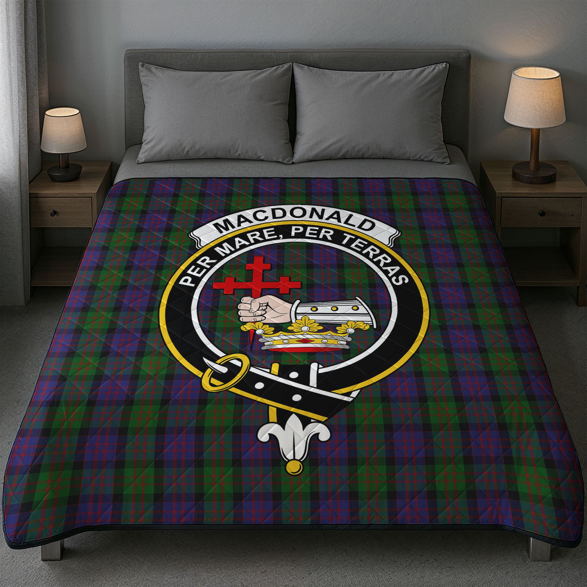 MacDonald Tartan Crest Quilt