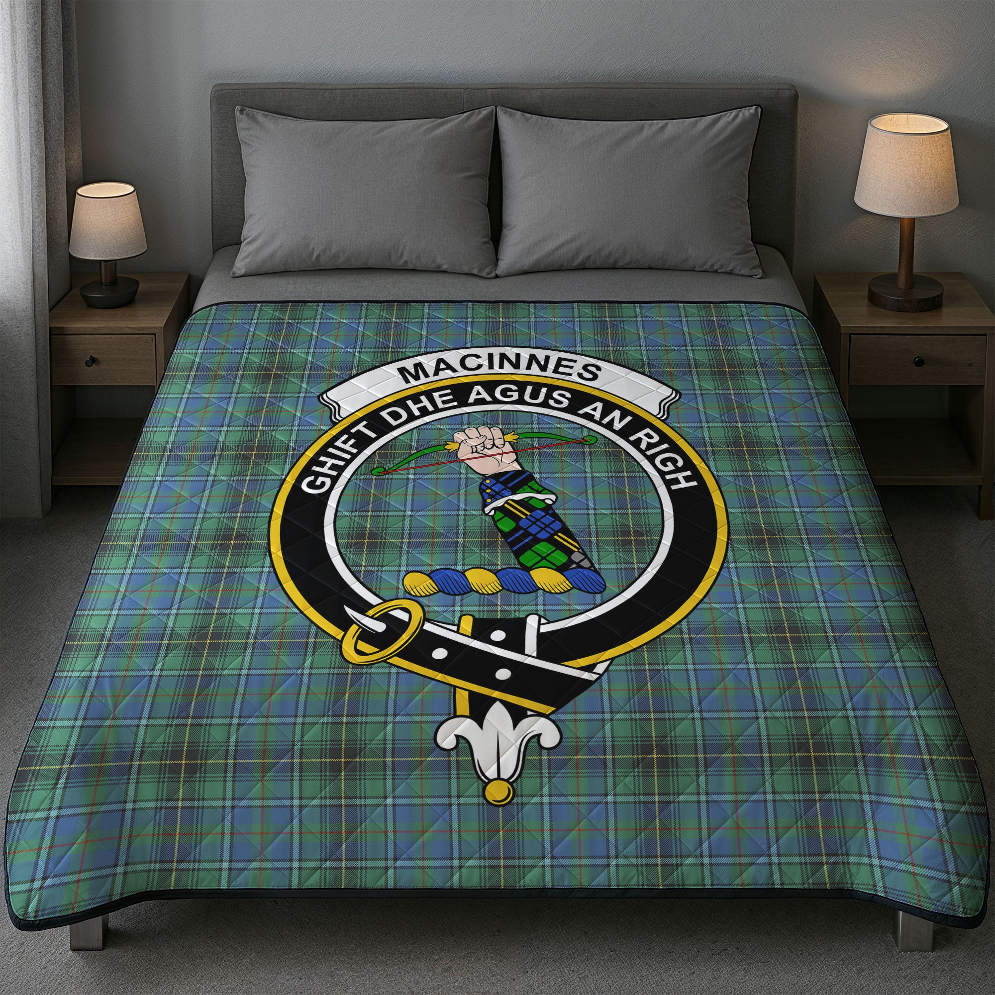 MacInnes Ancient Tartan Crest Quilt