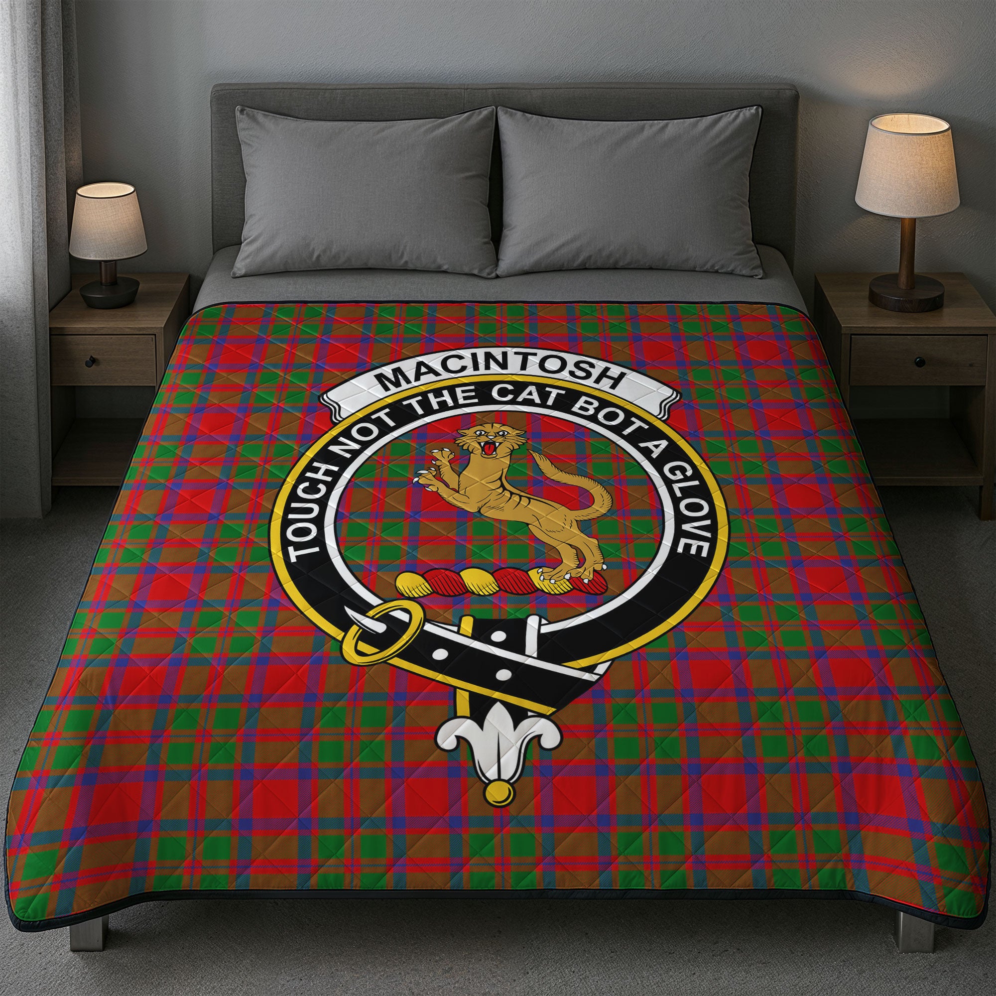 MacIntosh Modern Tartan Crest Quilt