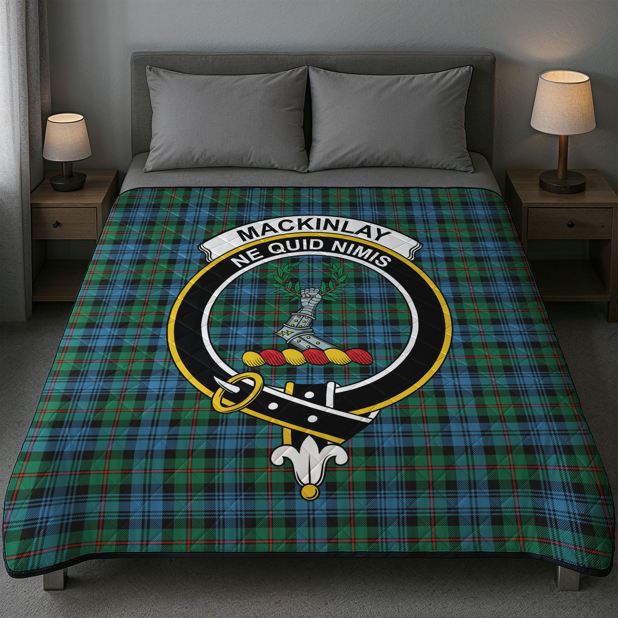 MacKinlay Ancient Tartan Crest Quilt