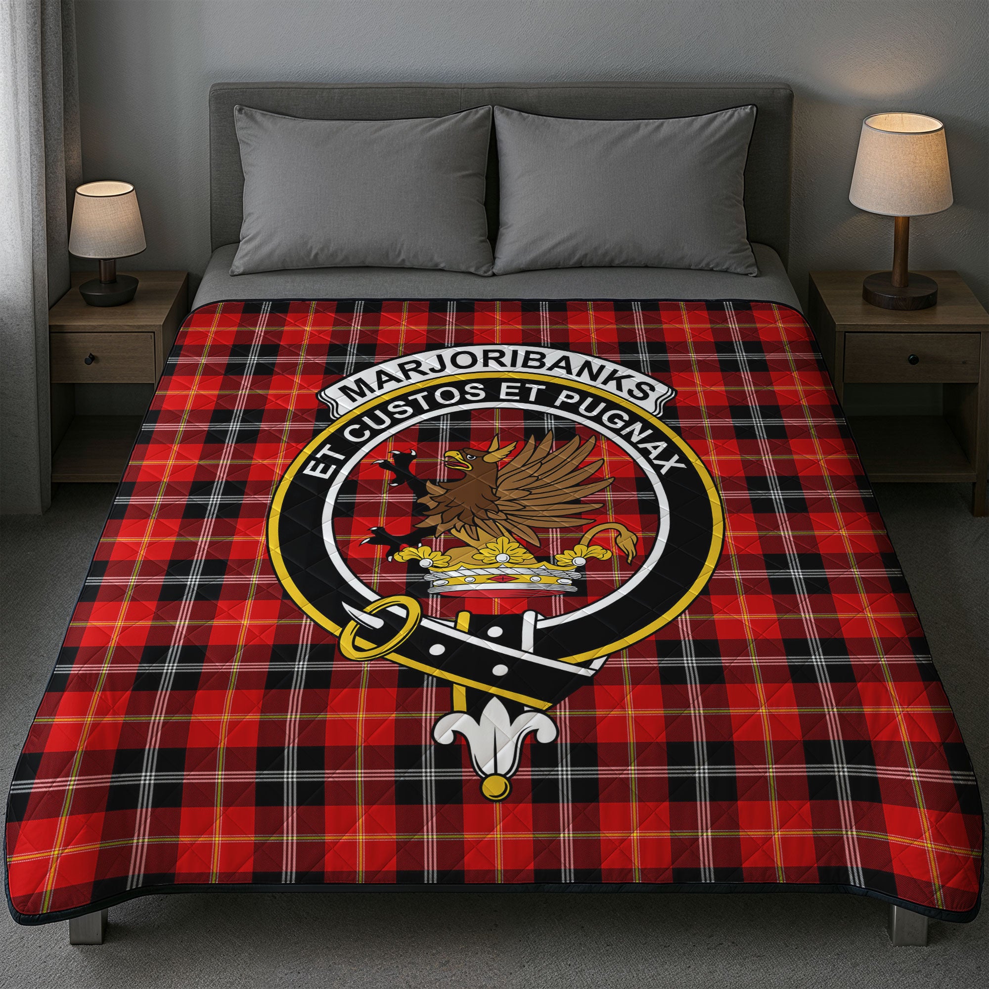 Marjoribanks Tartan Crest Quilt