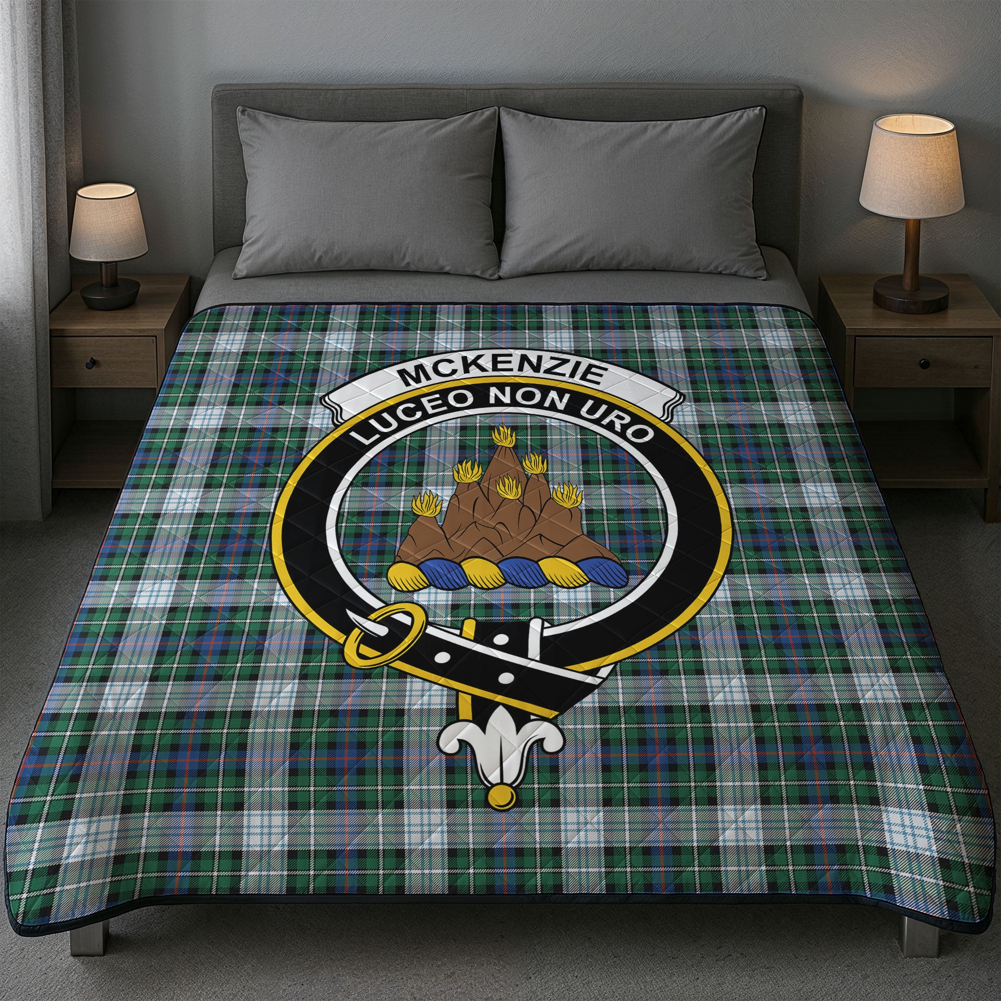 McKenzie Dress Modern Tartan Crest Quilt