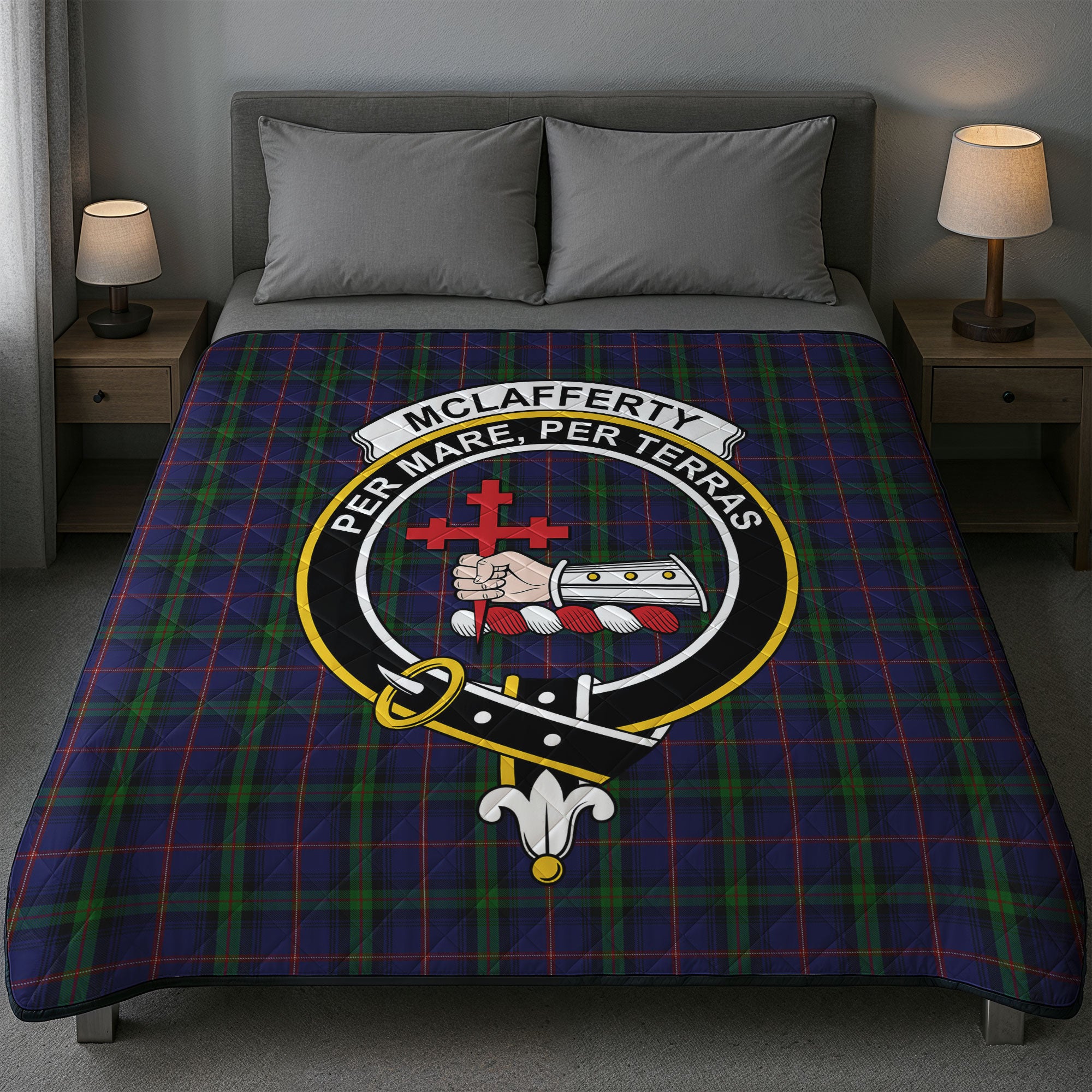 McLafferty Tartan Crest Quilt