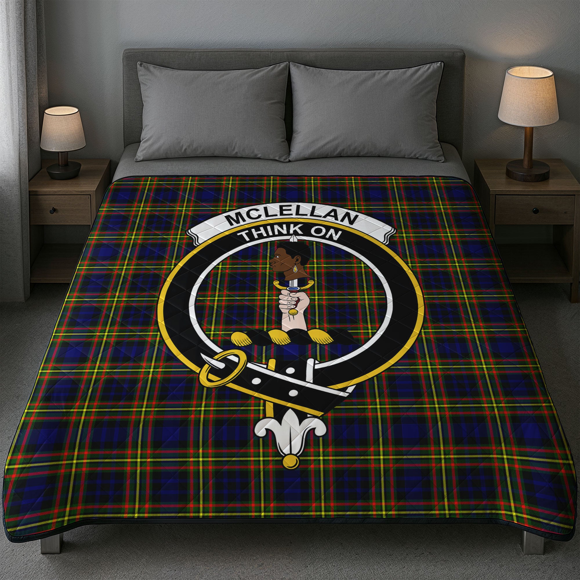McLellan Modern Tartan Crest Quilt