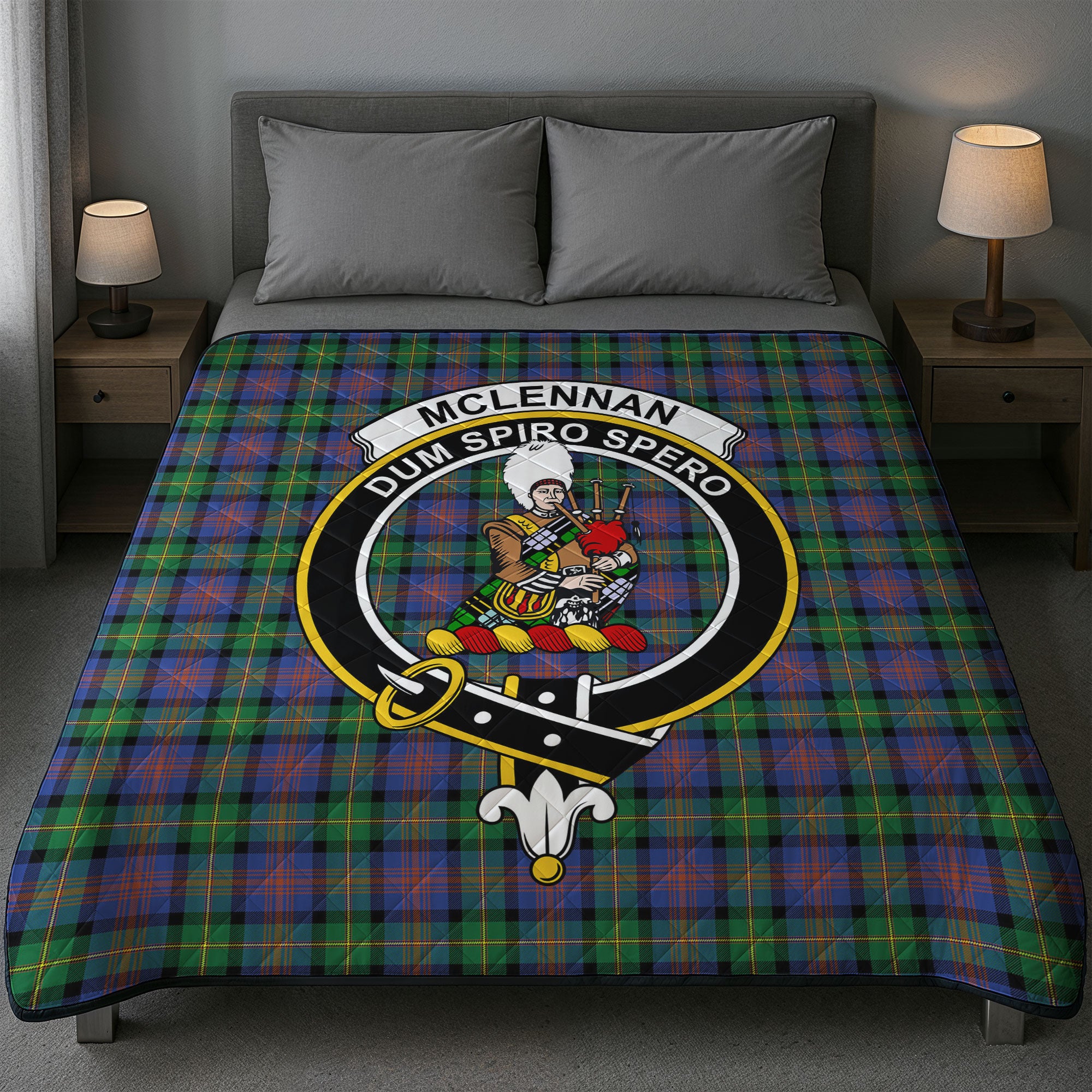 McLennan Ancient Tartan Crest Quilt