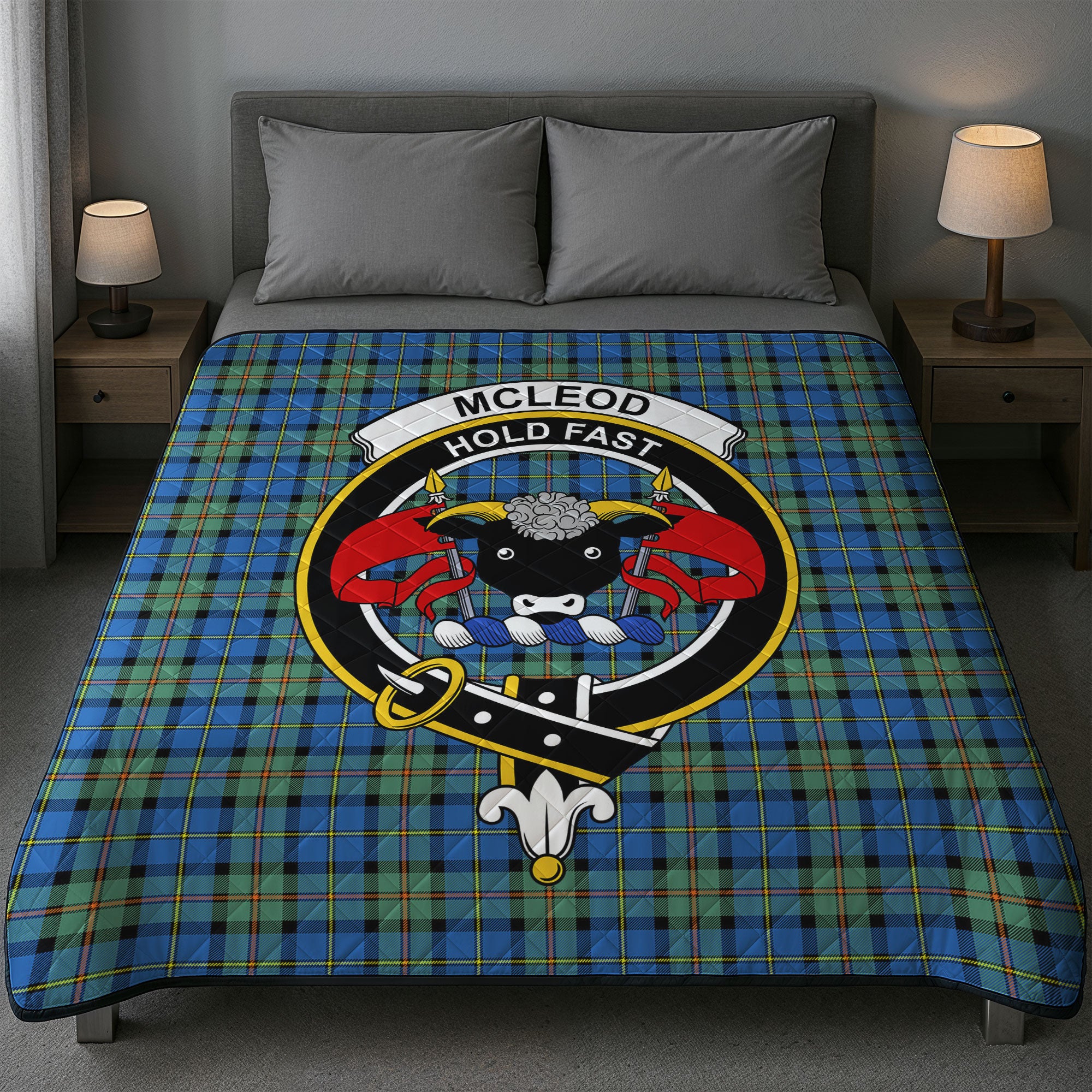 McLeod of Harris Ancient Tartan Crest Quilt