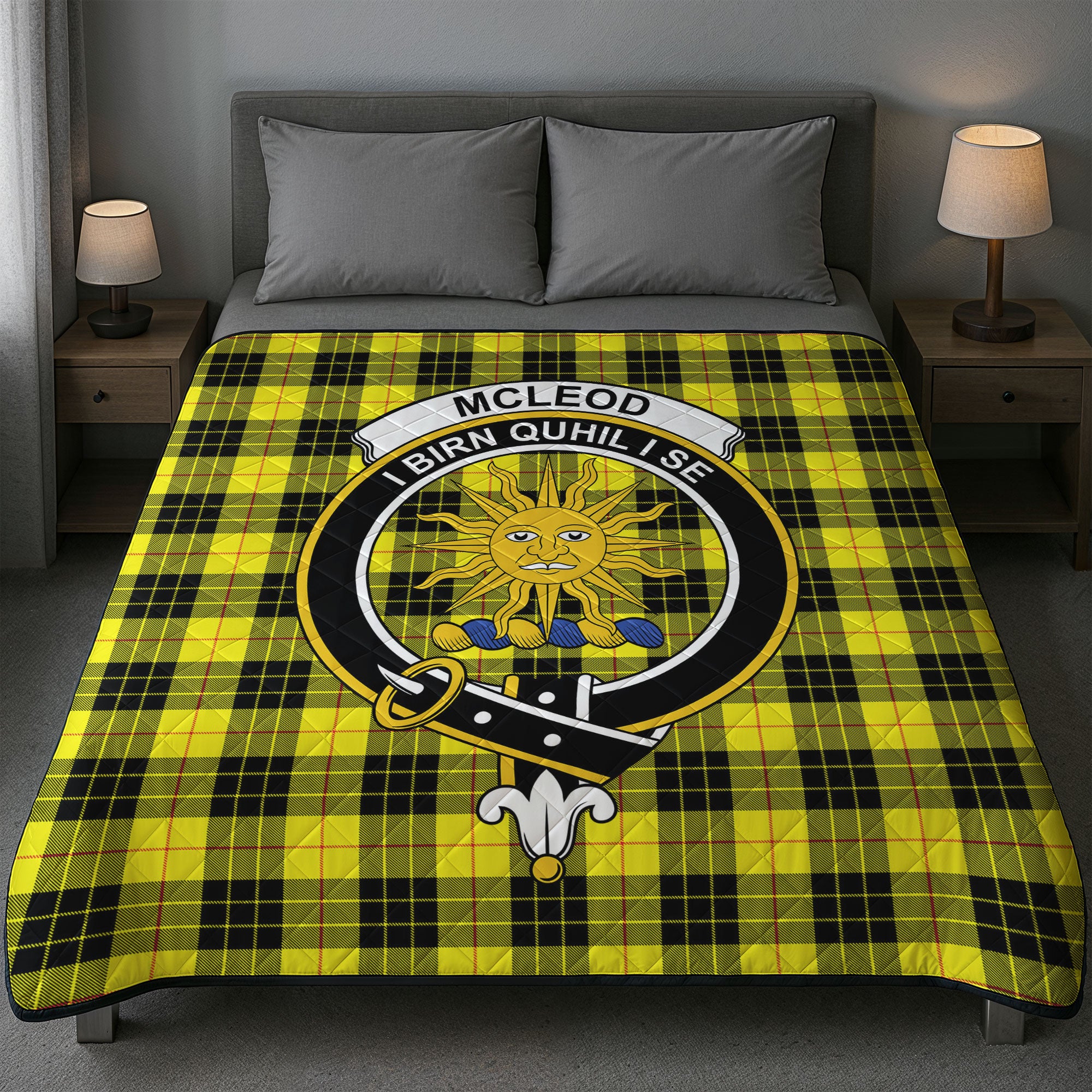 McLeod of Lewis Modern Tartan Crest Quilt