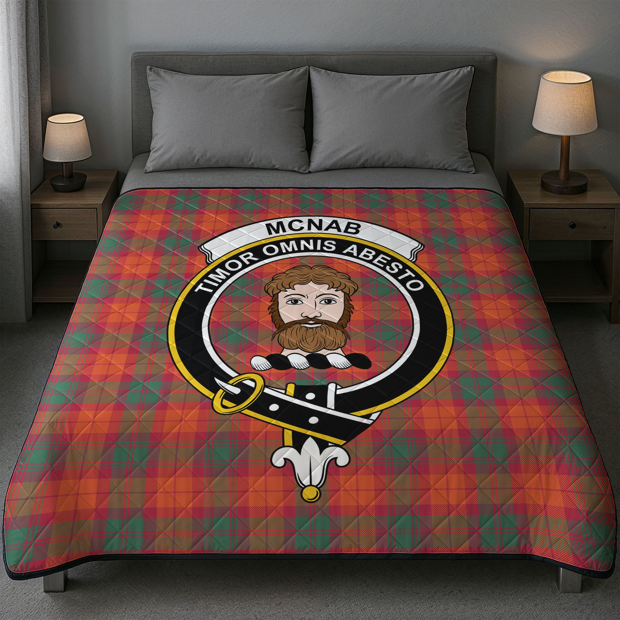 McNab Ancient Tartan Crest Quilt