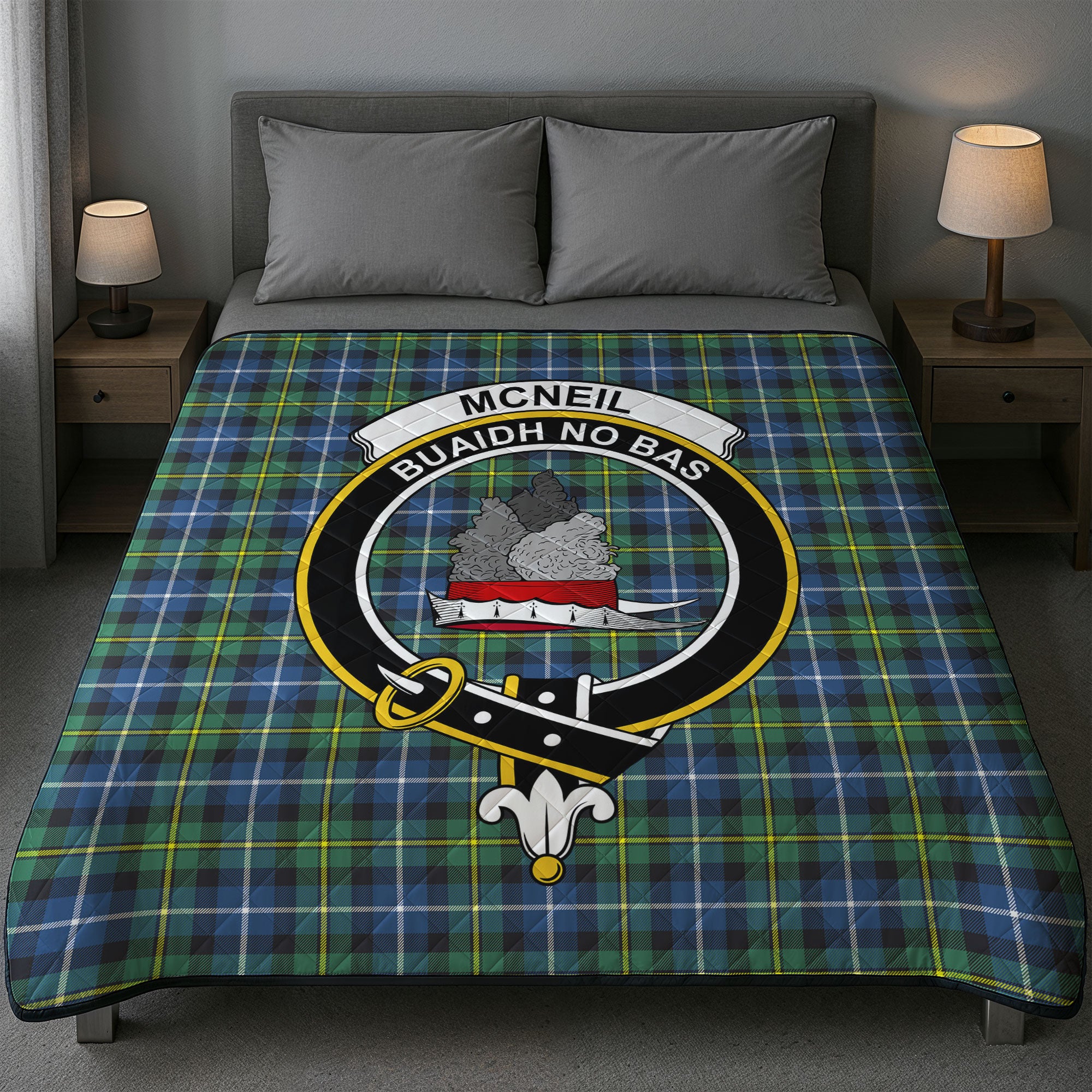 McNeil of Barra Ancient Tartan Crest Quilt