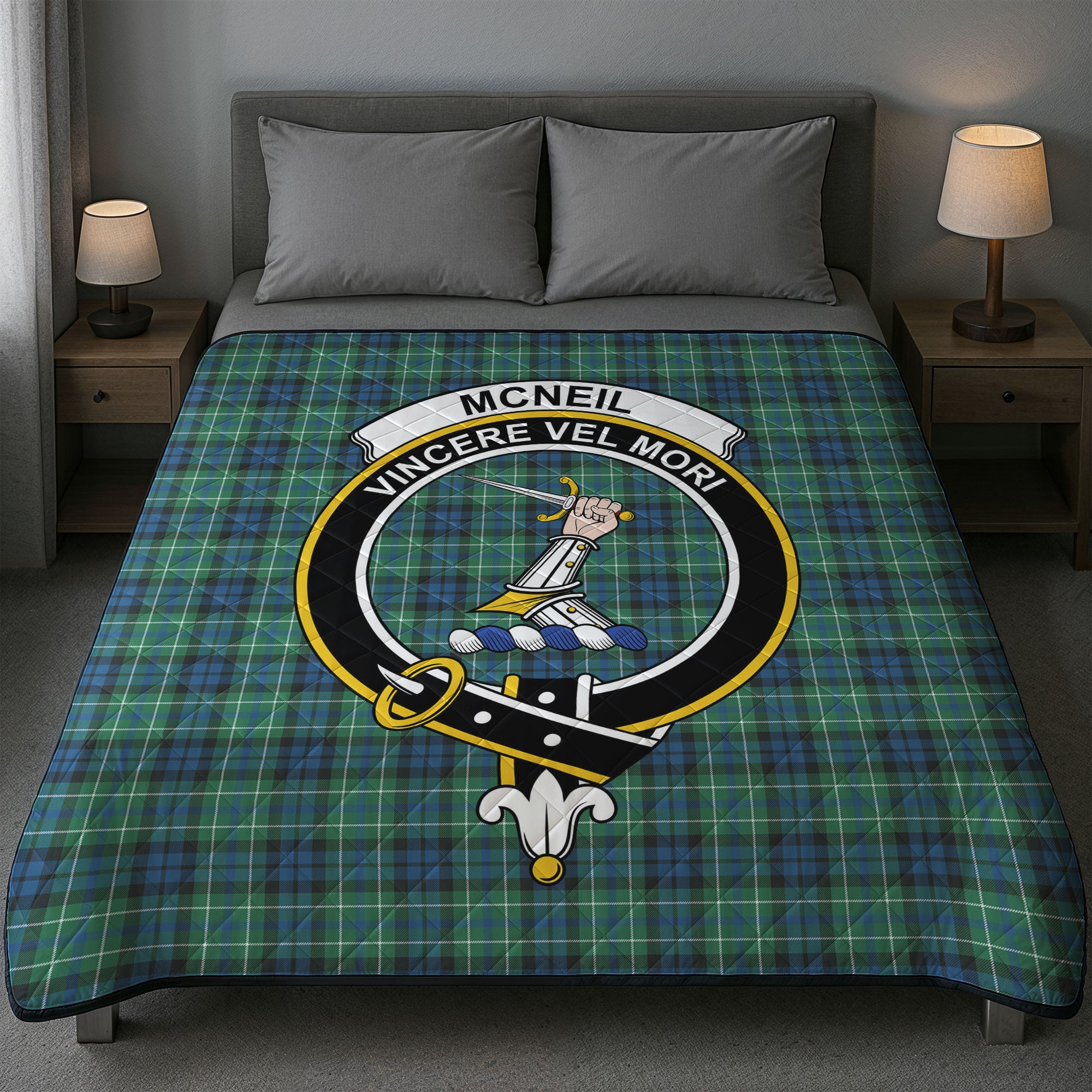 McNeil of Colonsay Ancient Tartan Crest Quilt