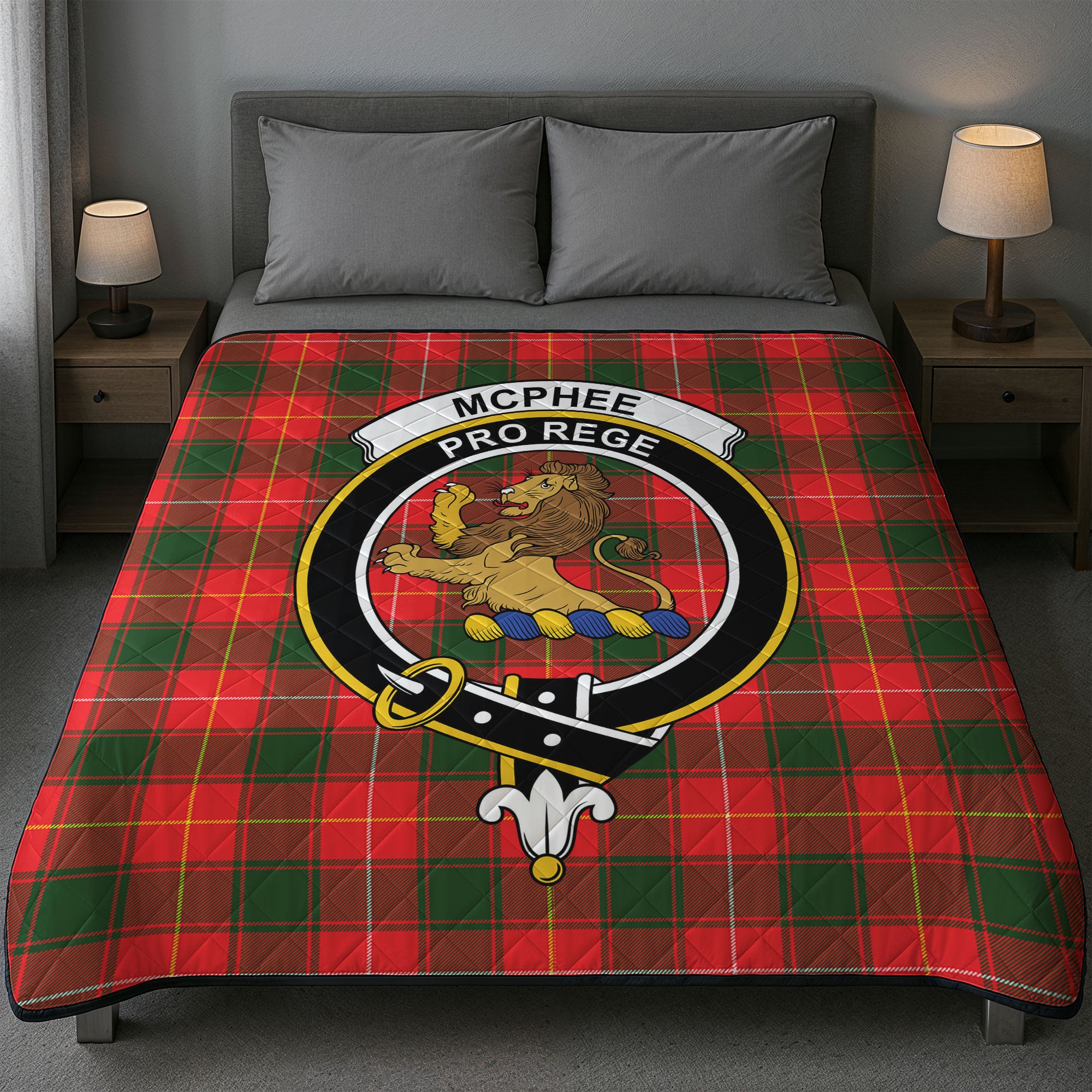 McPhee Tartan Crest Quilt