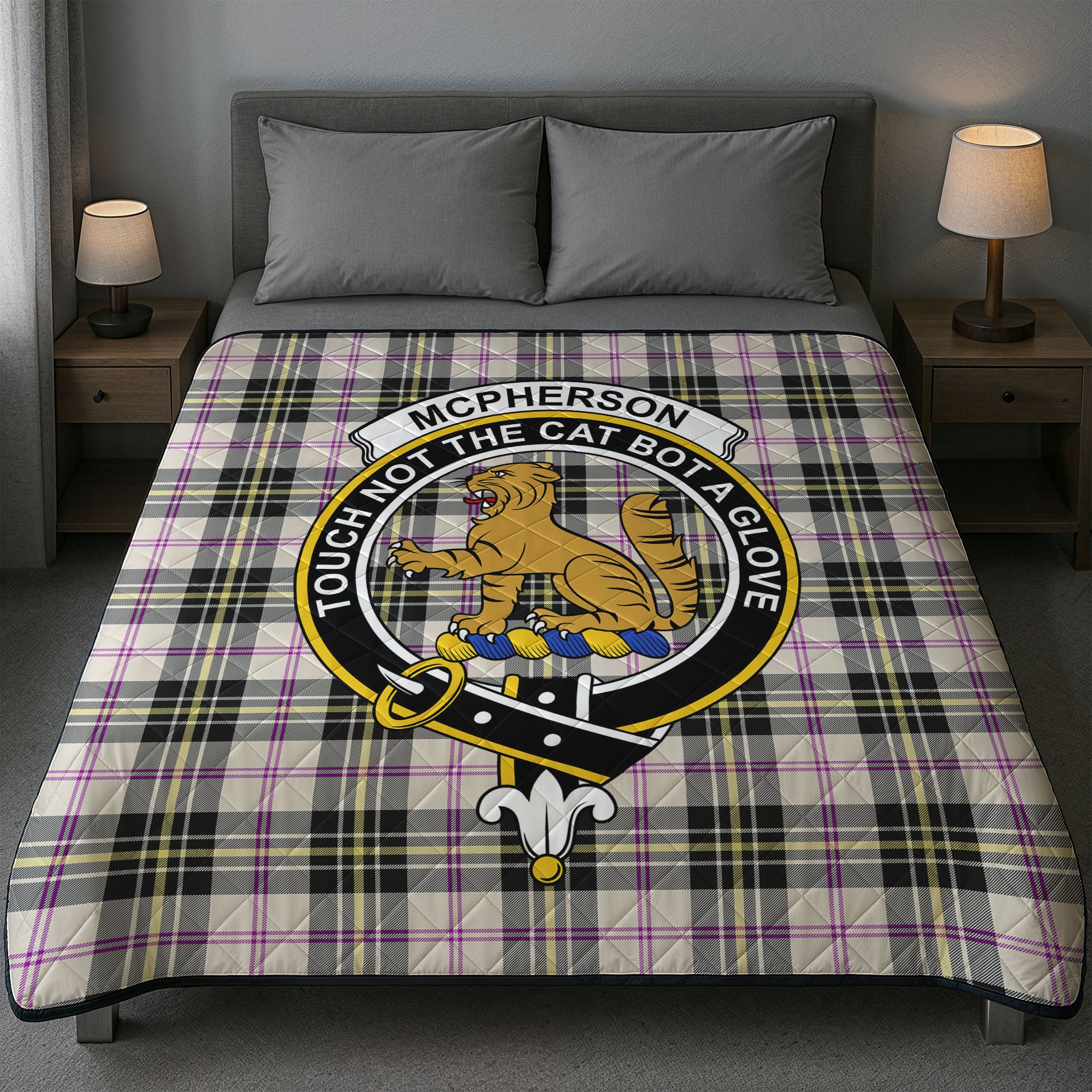 McPherson Dress Ancient Tartan Crest Quilt