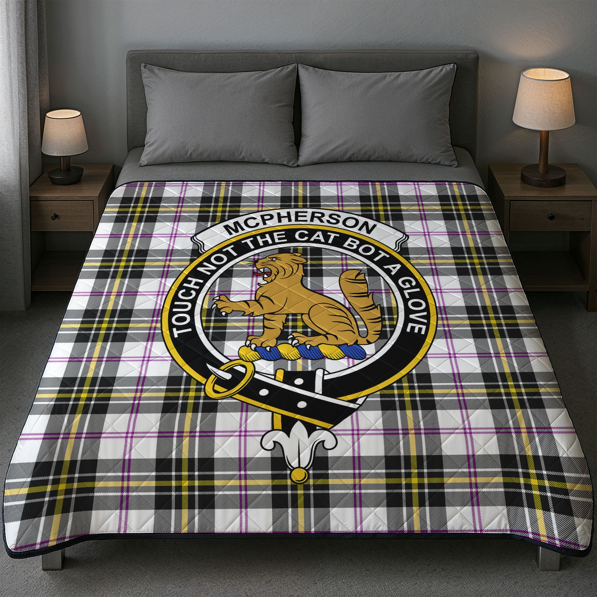McPherson Dress Modern Tartan Crest Quilt