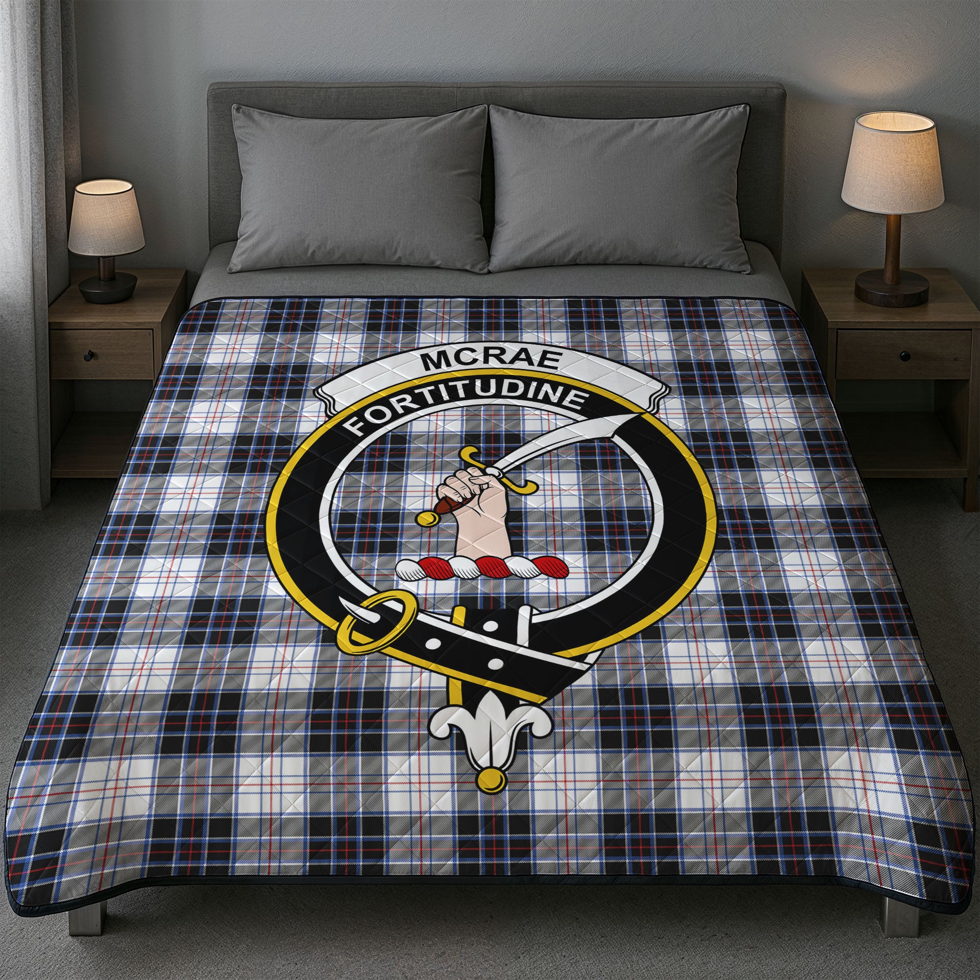 McRae Dress Modern Tartan Crest Quilt