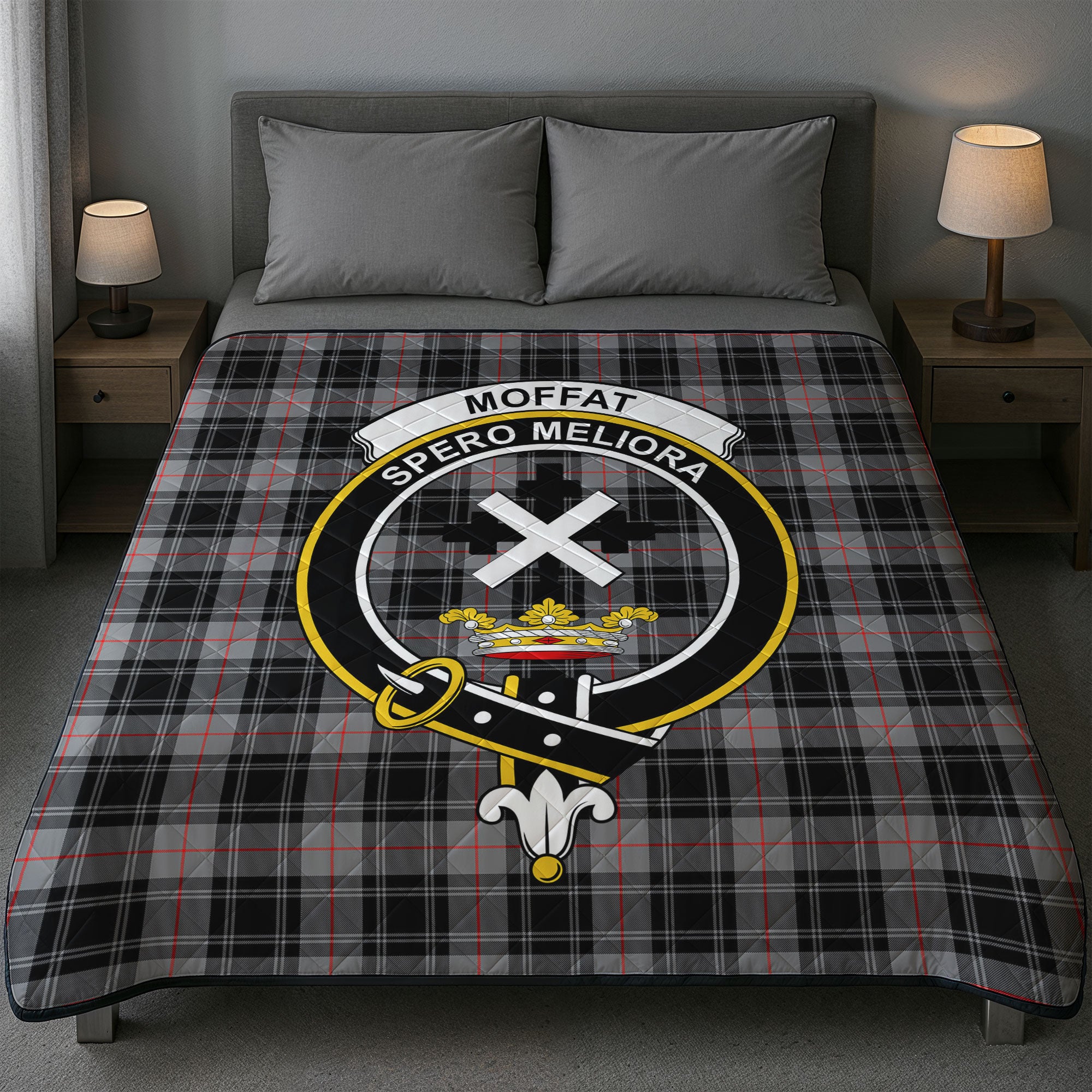 Moffat Modern Tartan Crest Quilt