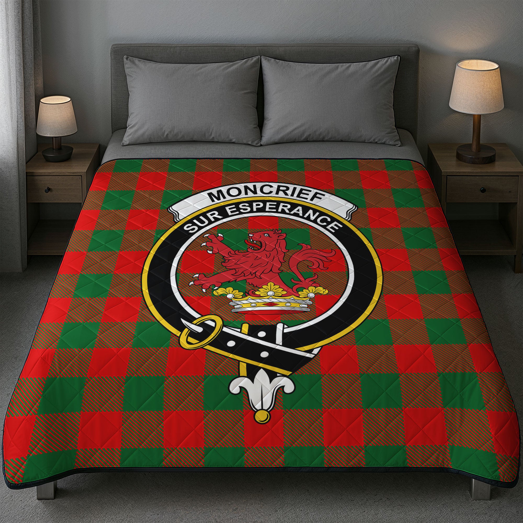 Moncrief Tartan Crest Quilt
