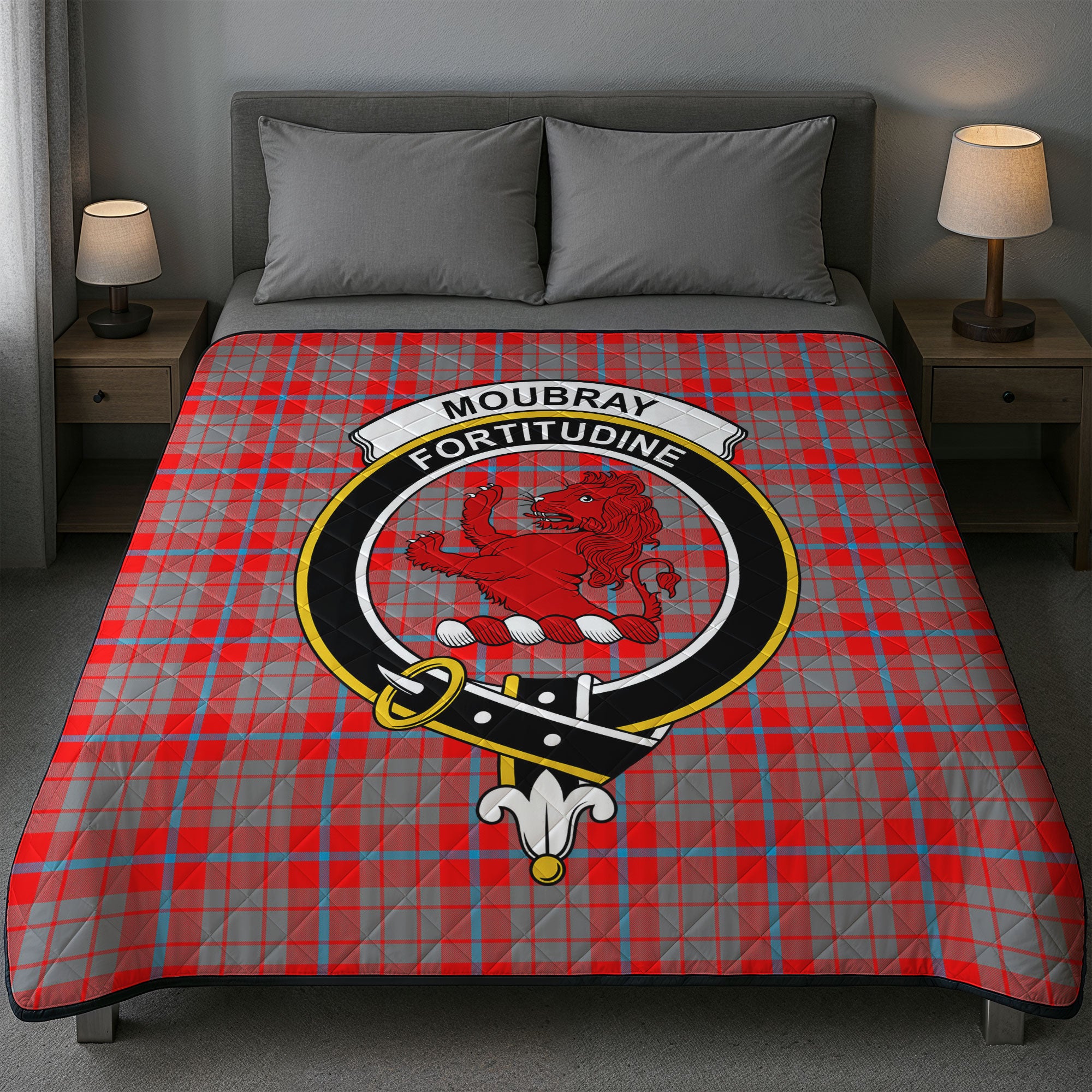 Moubray Tartan Crest Quilt