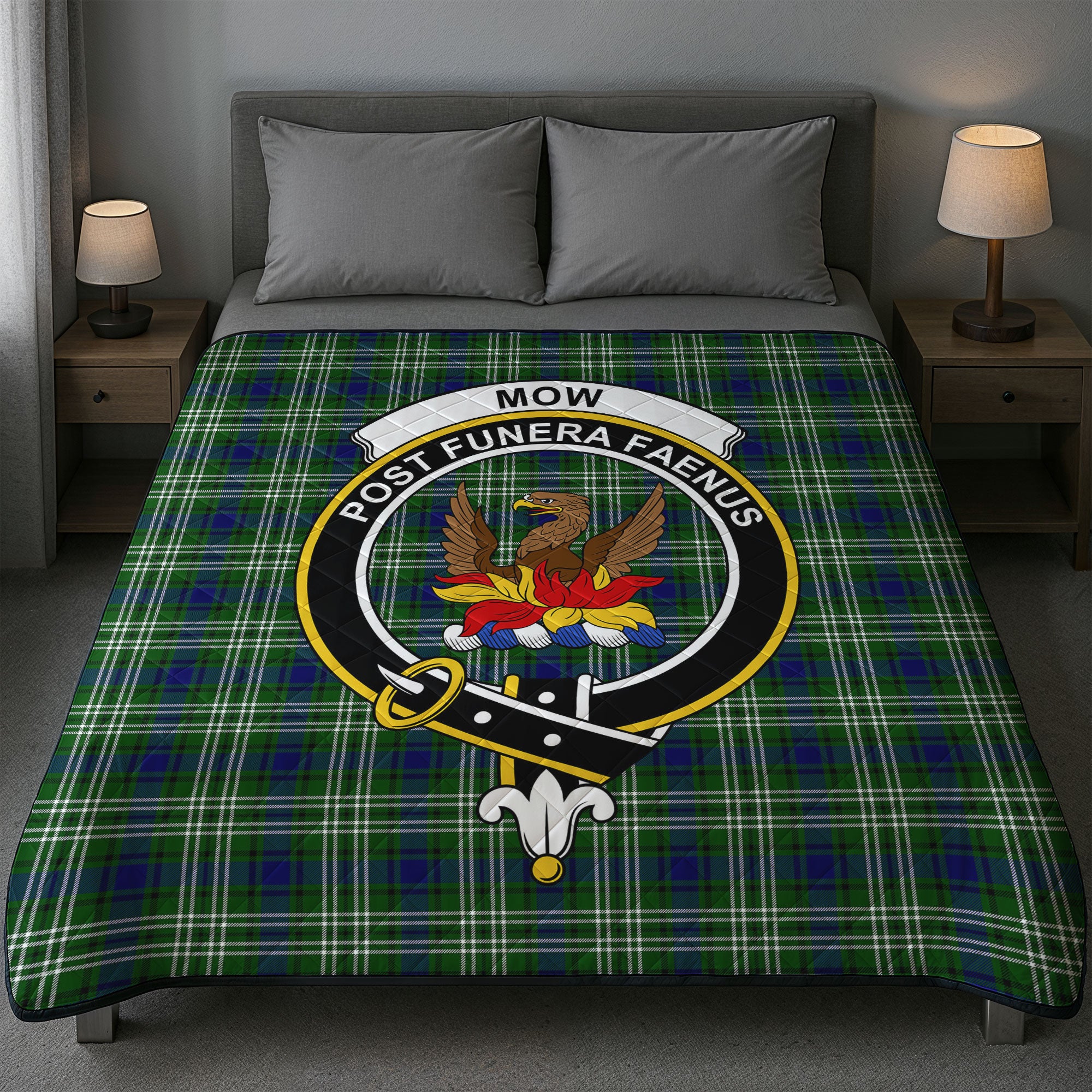 Mow Tartan Crest Quilt