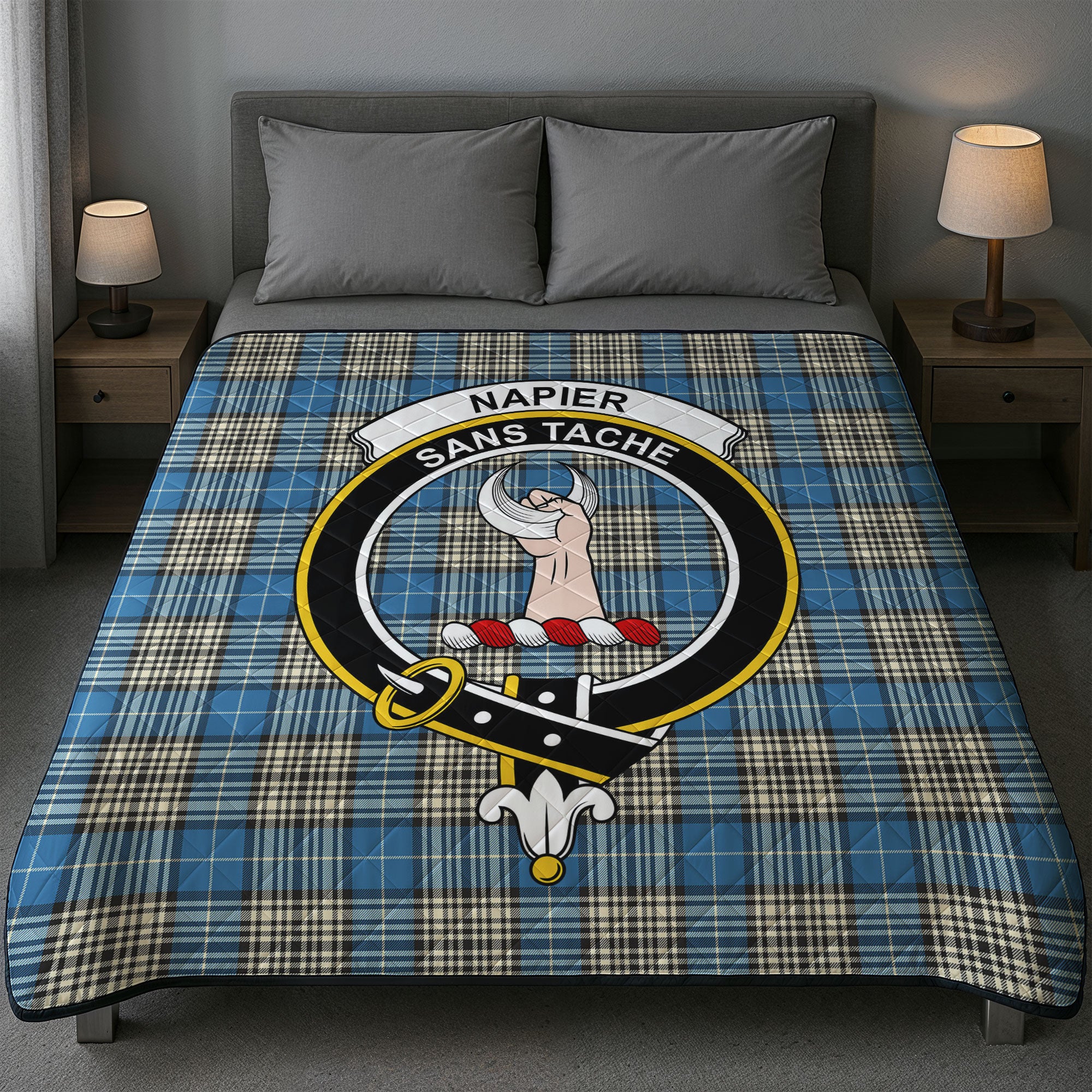 Napier Ancient Tartan Crest Quilt