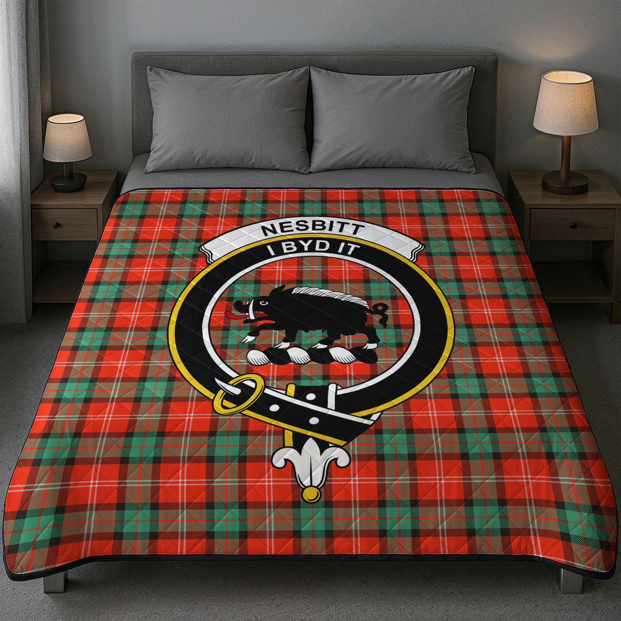 Nesbitt Ancient Tartan Crest Quilt