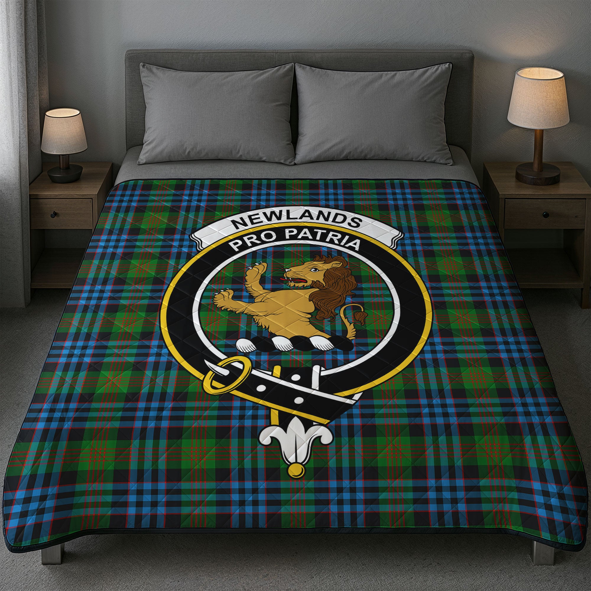 Newlands Tartan Crest Quilt