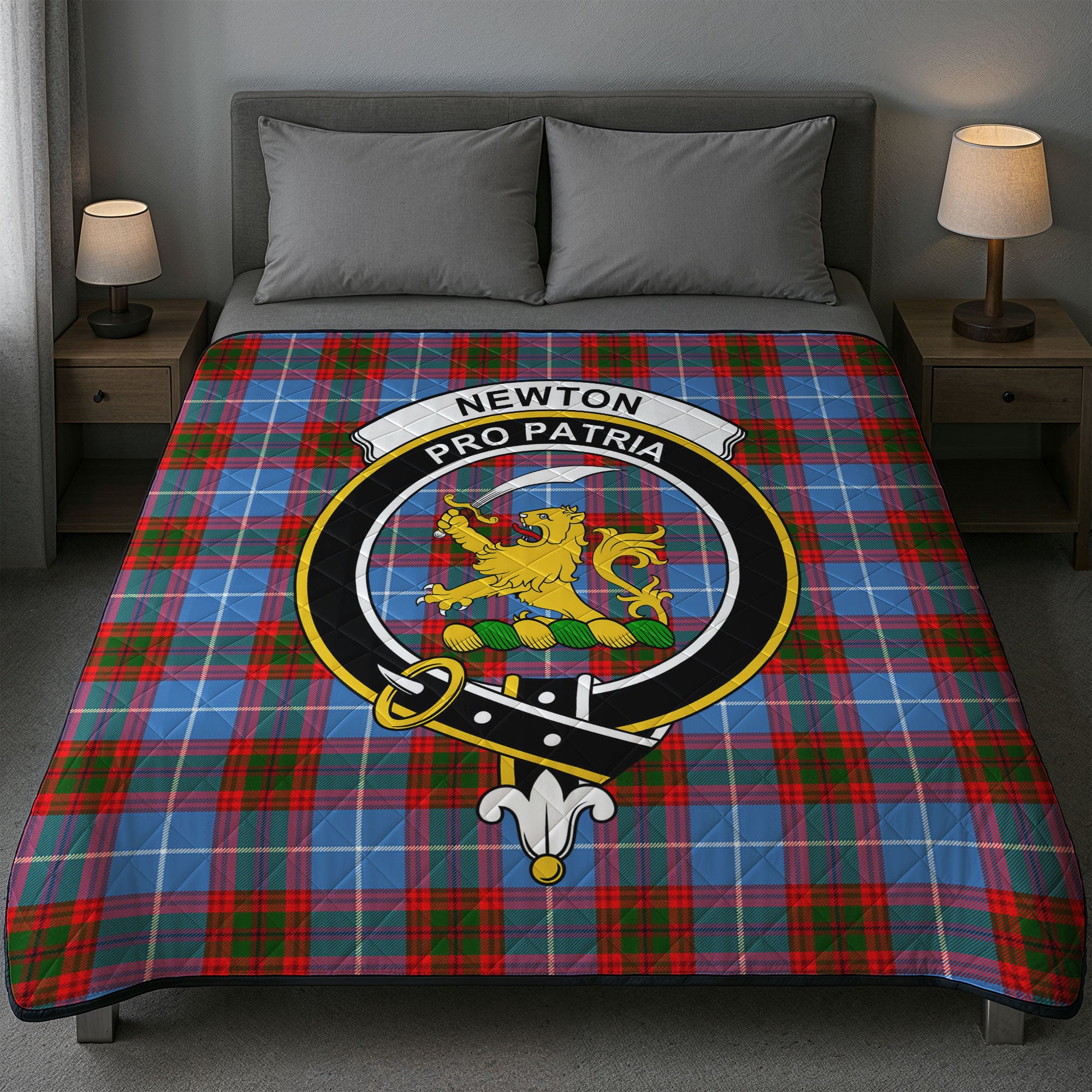 Newton Tartan Crest Quilt