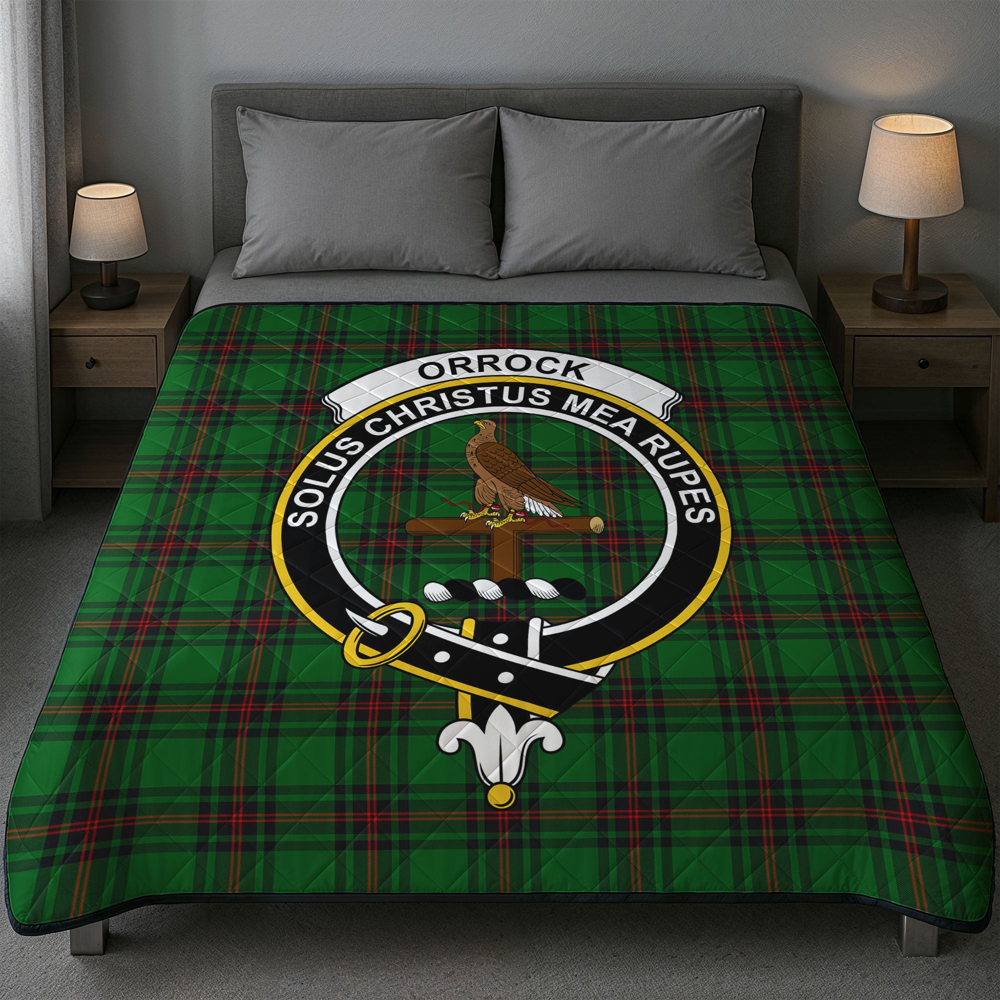 Orrock Tartan Crest Quilt