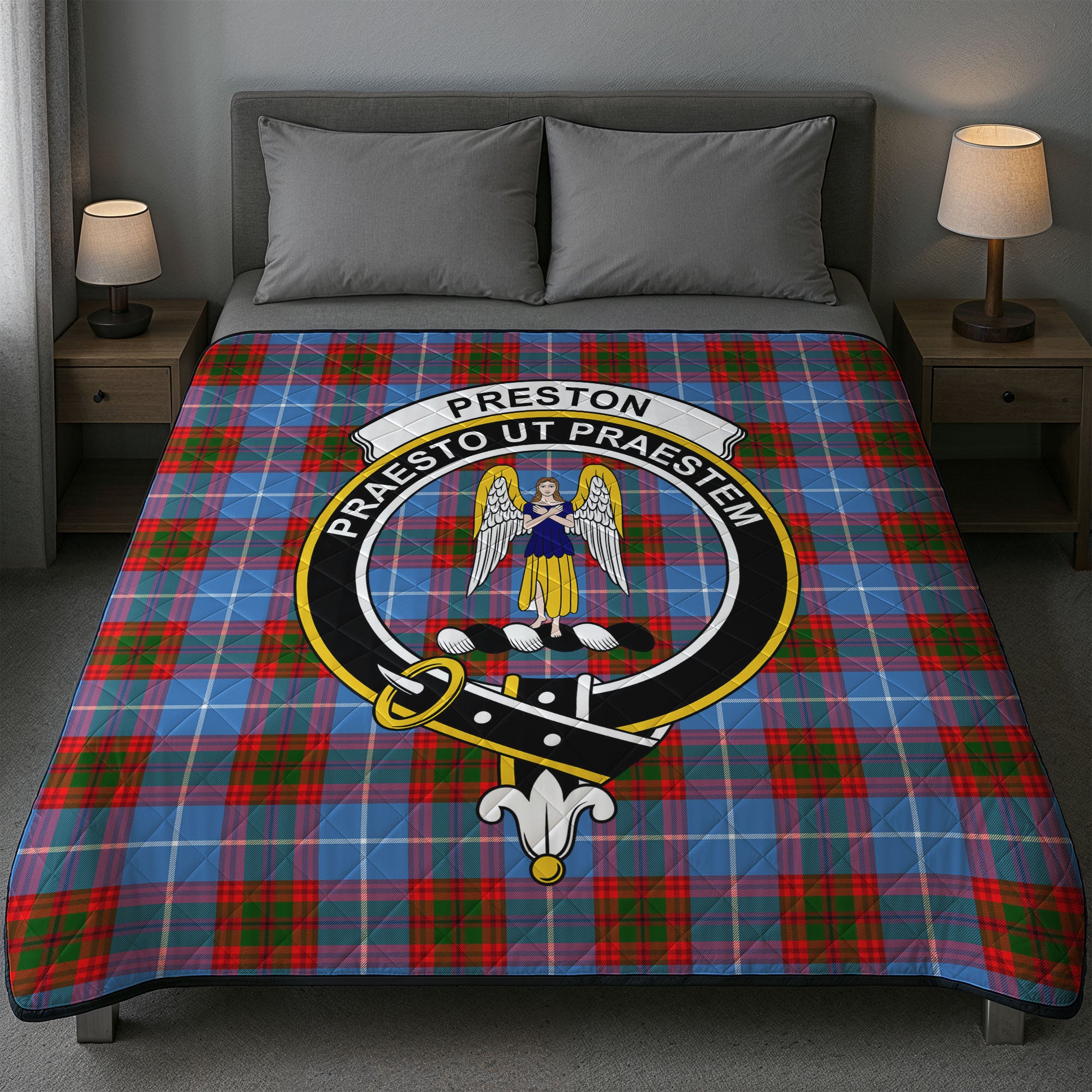 Preston Tartan Crest Quilt
