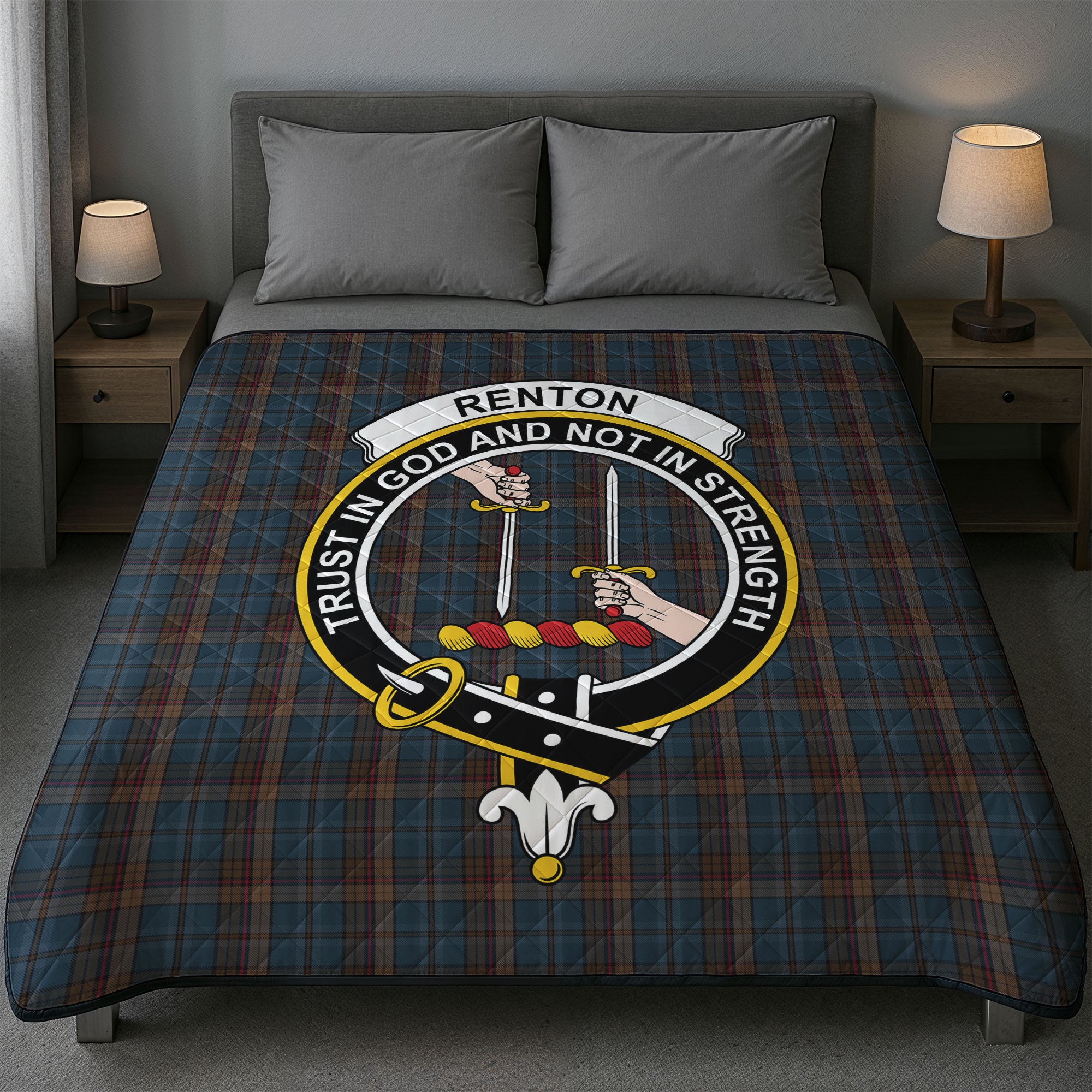 Renton Tartan Crest Quilt