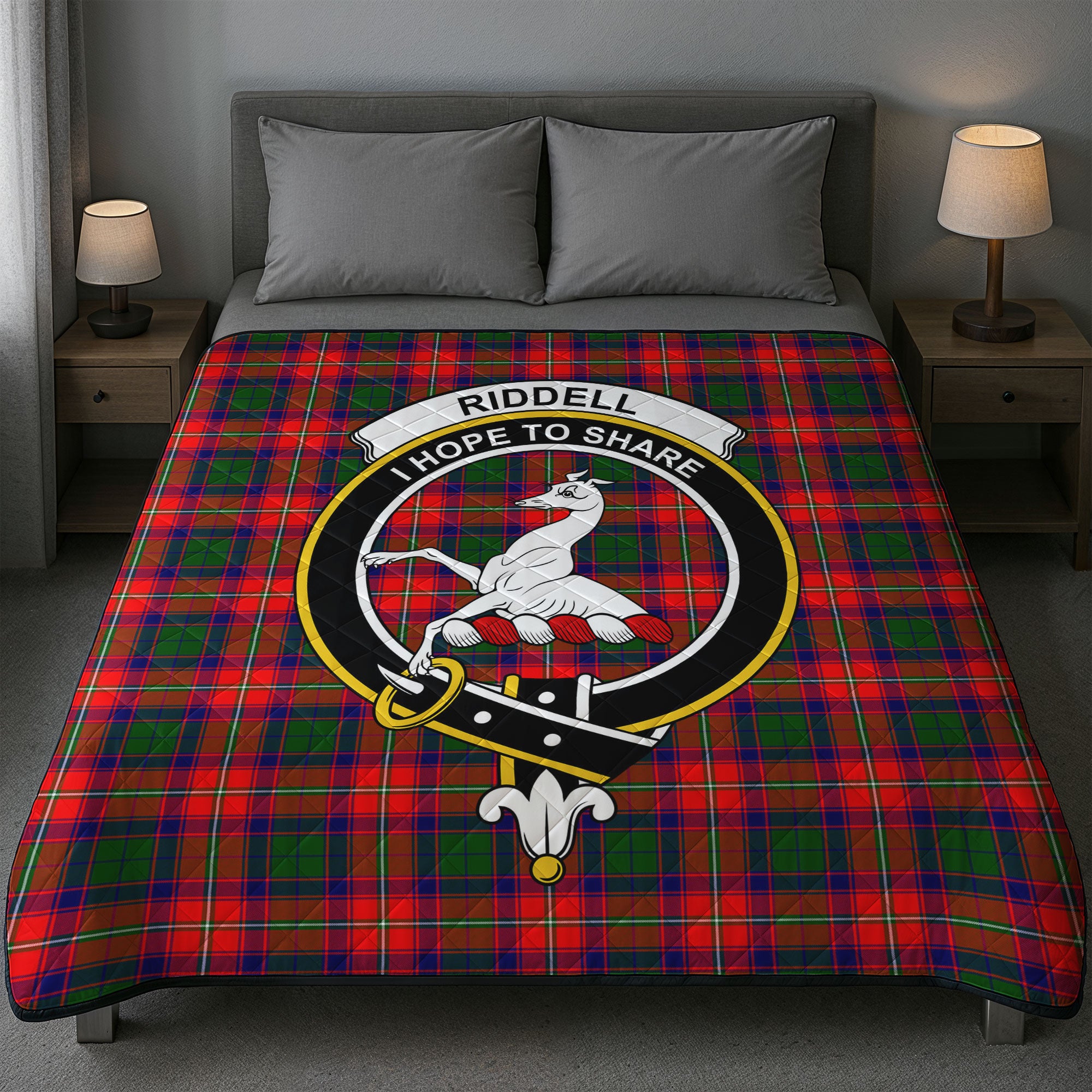 Riddell Tartan Crest Quilt
