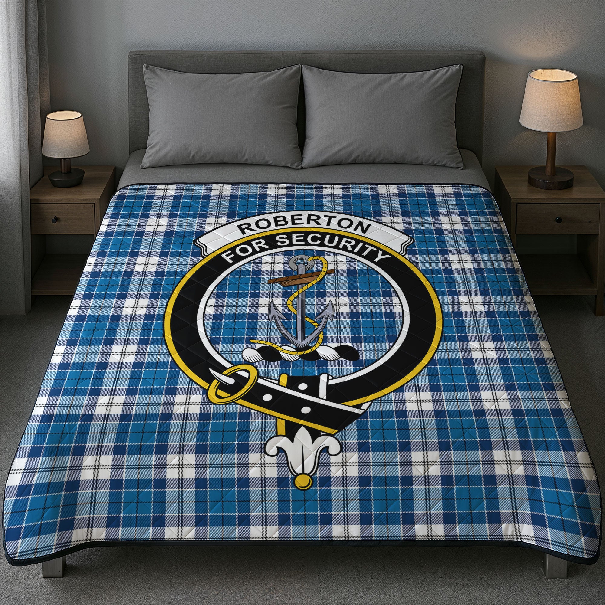 Roberton Tartan Crest Quilt