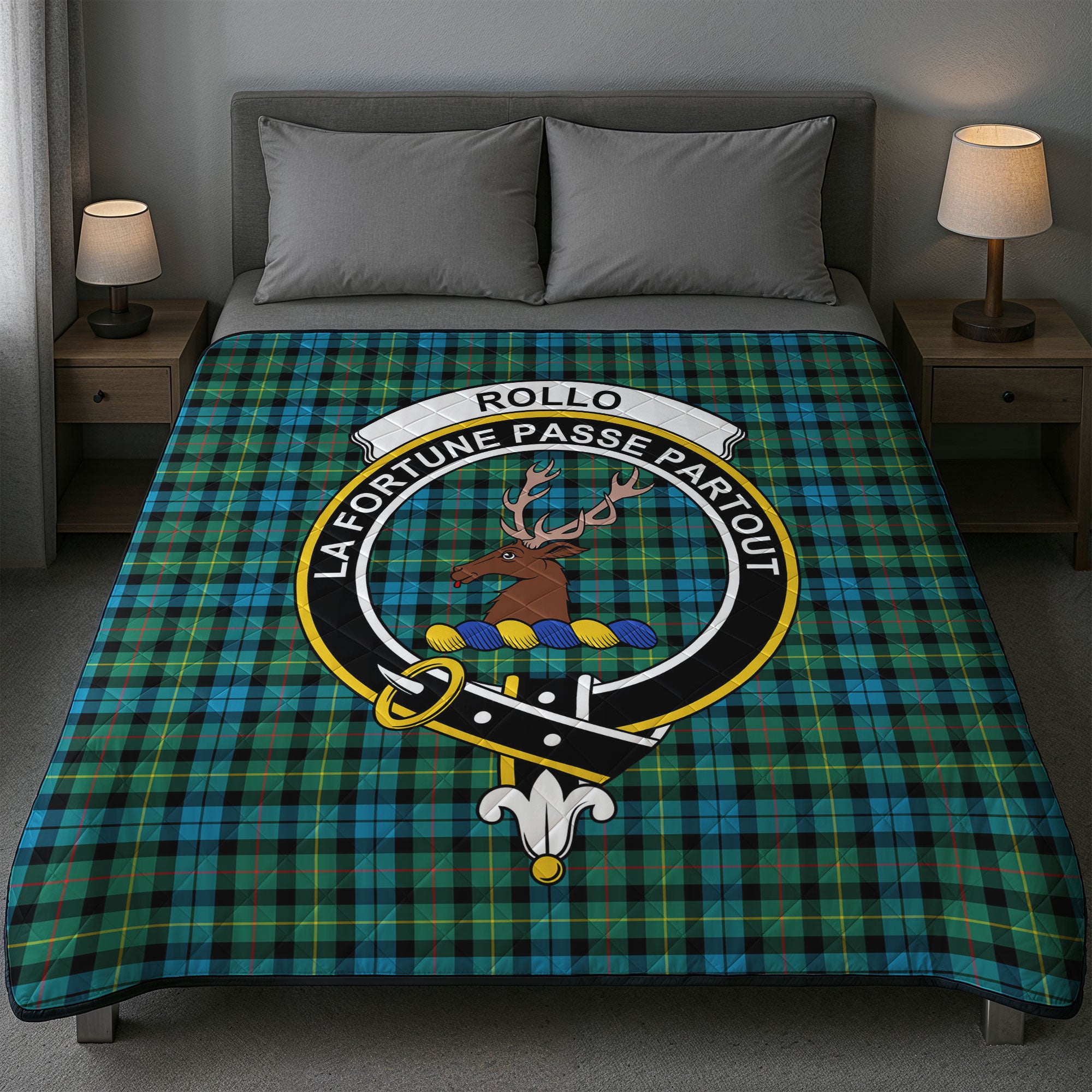 Rollo Ancient Tartan Crest Quilt